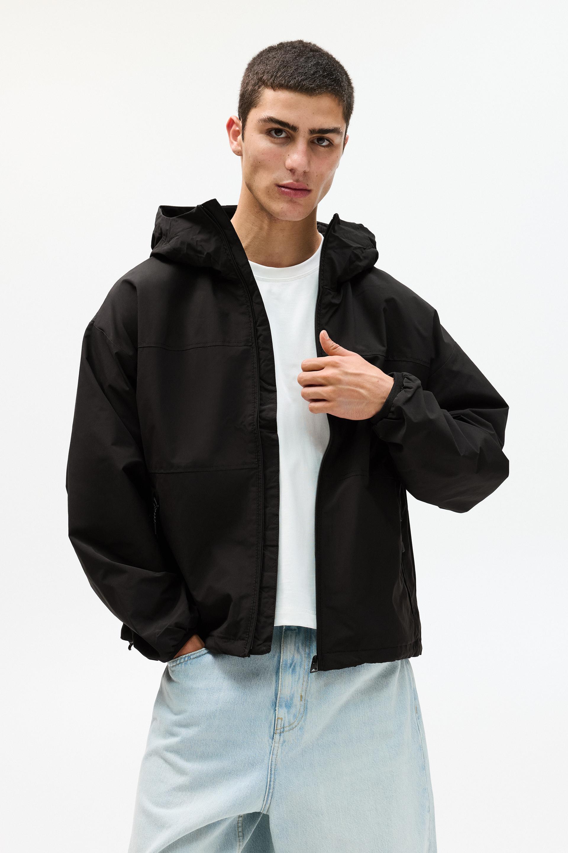 Regenjacke Wasserabweisende Pull And Bear Leichte Jacke Regenjacke