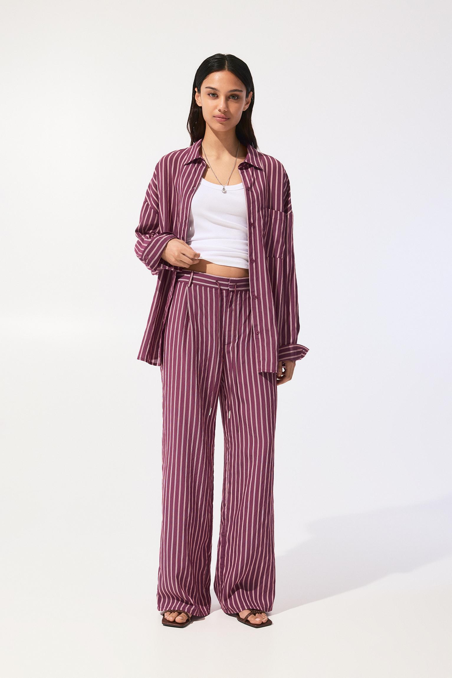 Pull&Bear Striped Pyjama Bottoms in Red Lyst UK