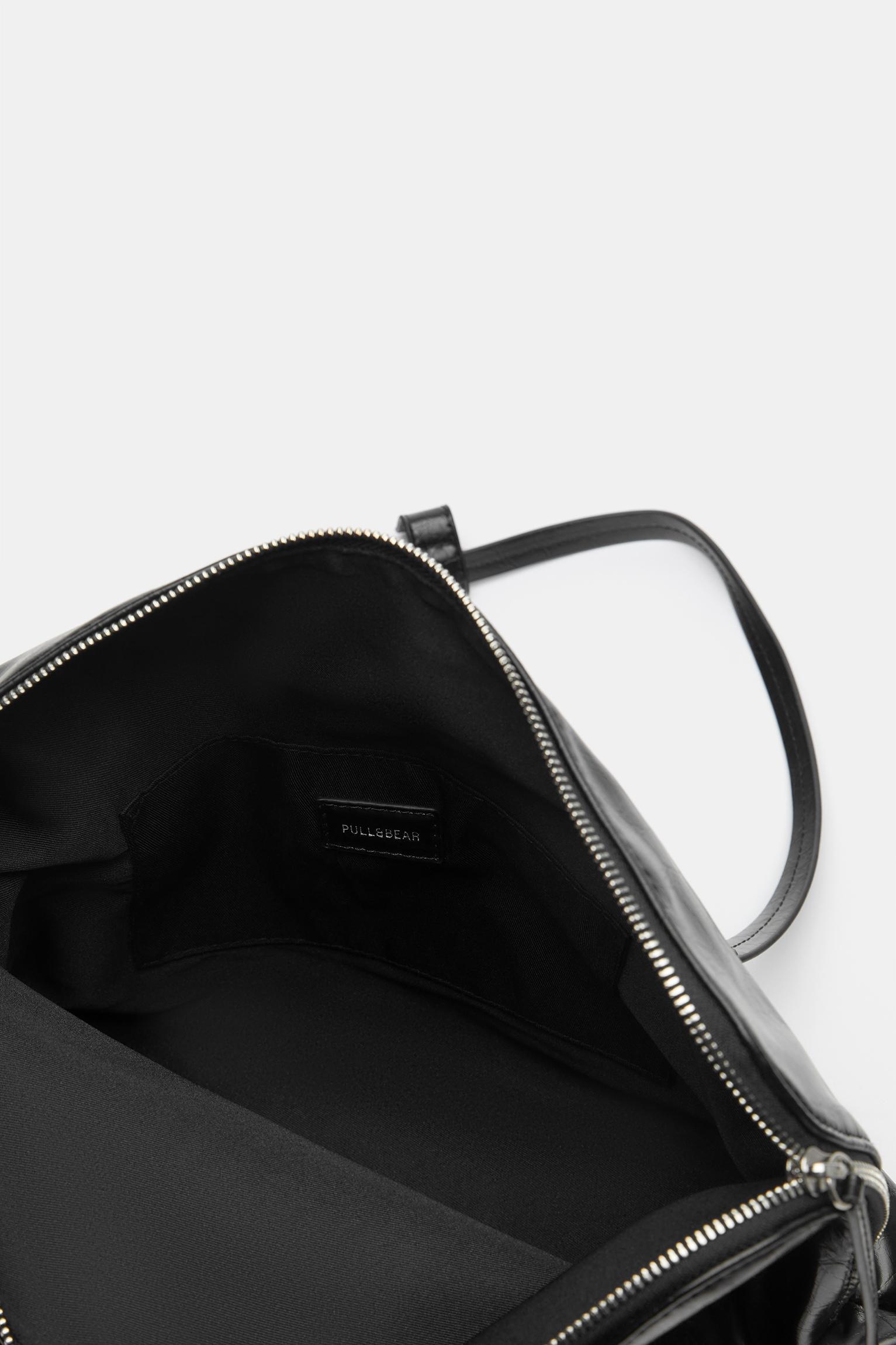Shopper Pull And Bear Tasche Pull&Bear Flap Shopper Bag In Black