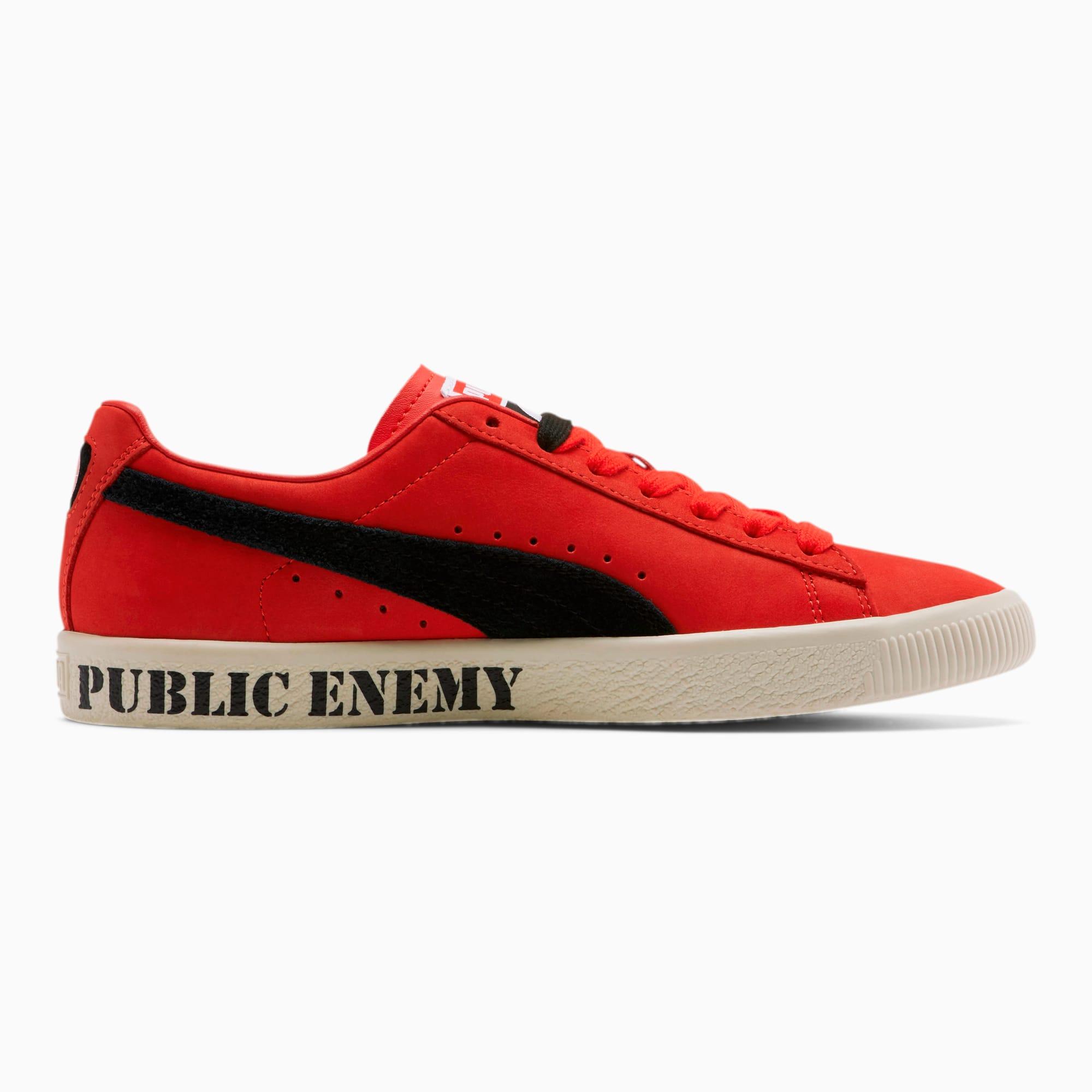 PUMA X Public Enemy Clyde Sneakers in Red for Men | Lyst