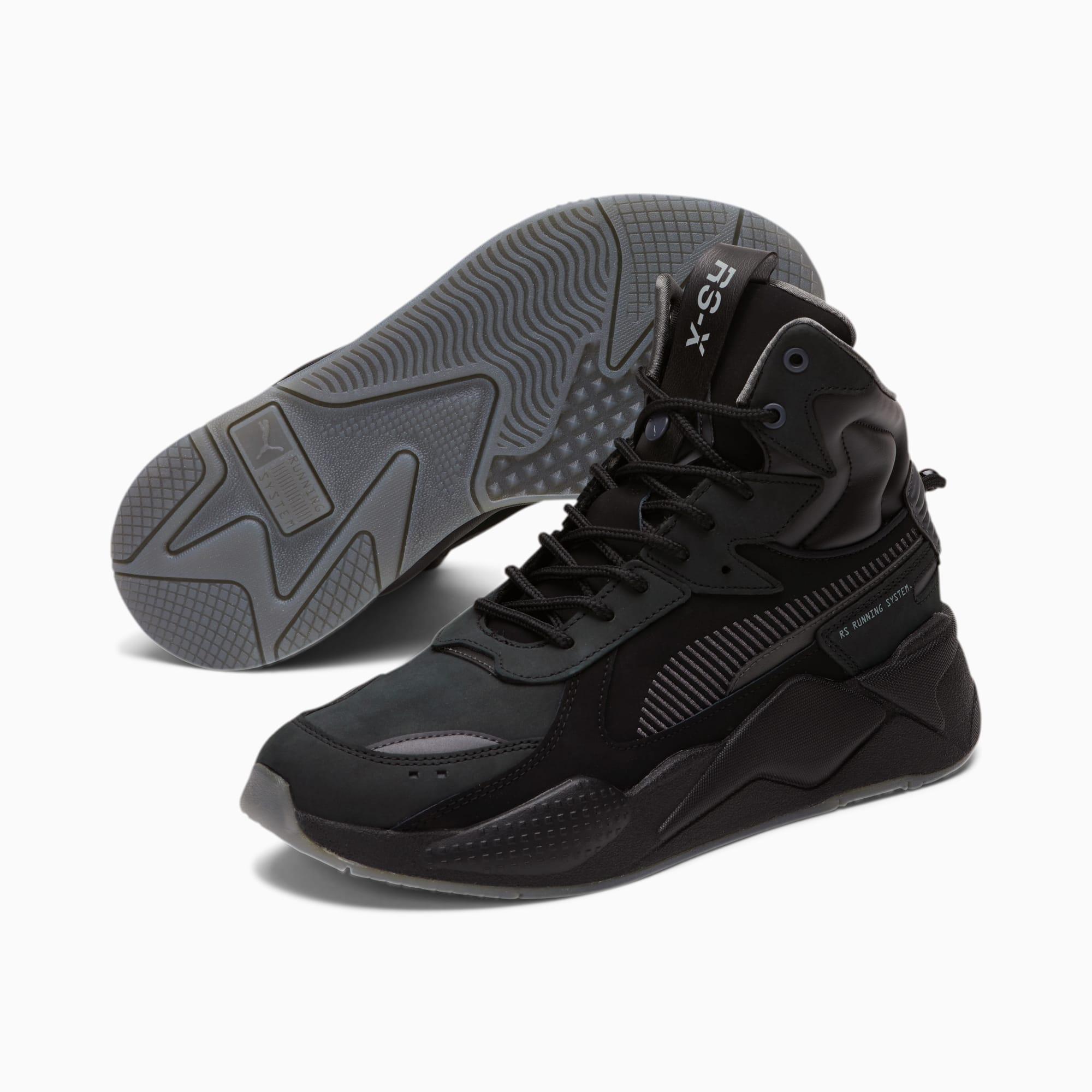 PUMA Lace Rs-x Mid Sneakers in Black for Men - Lyst