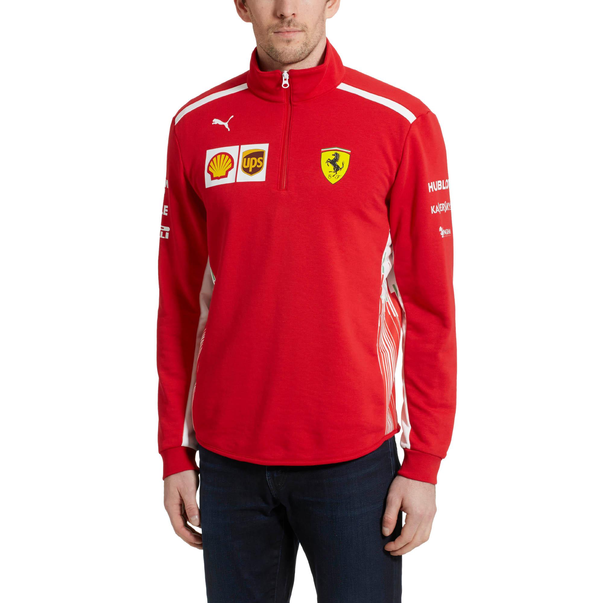 PUMA Scuderia Ferrari Men's Team Half Zip Fleece in 01 (Red) for Men - Lyst