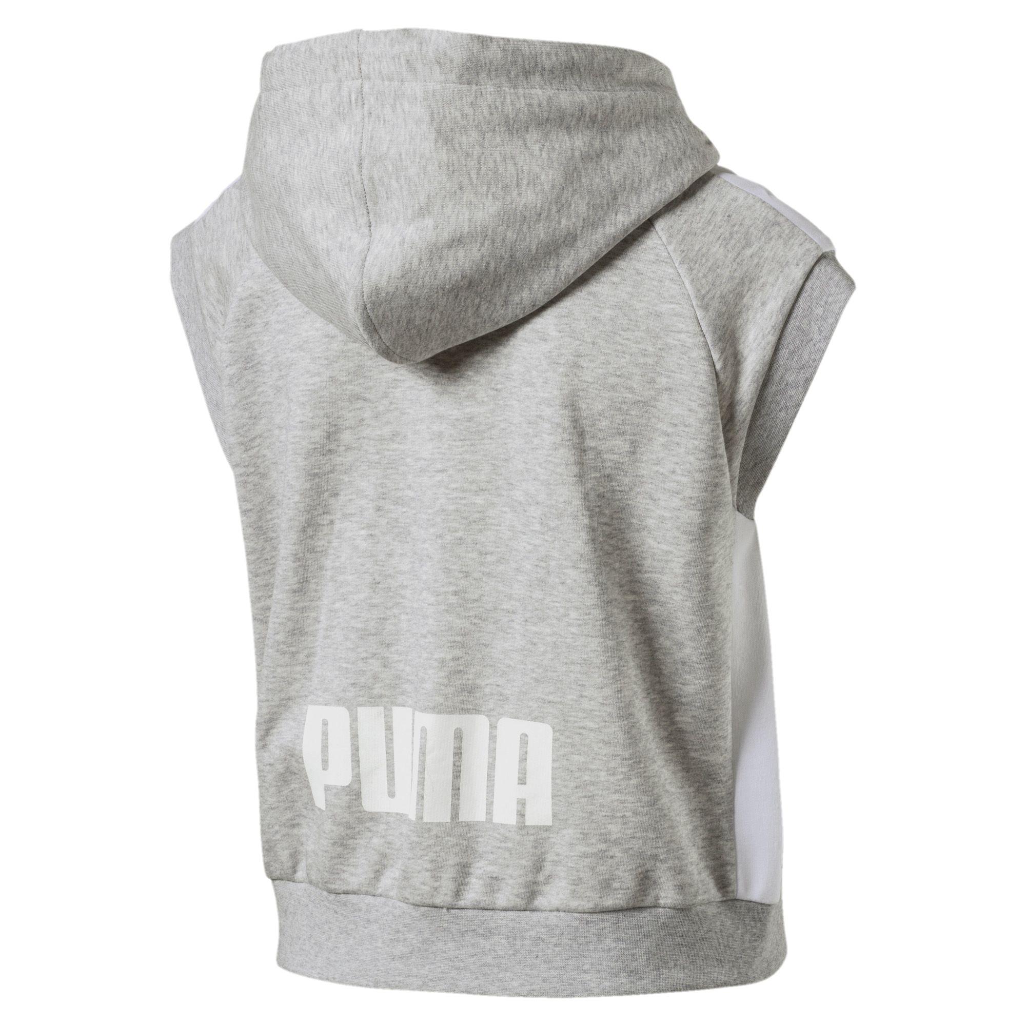 puma sleeveless hoodie women's