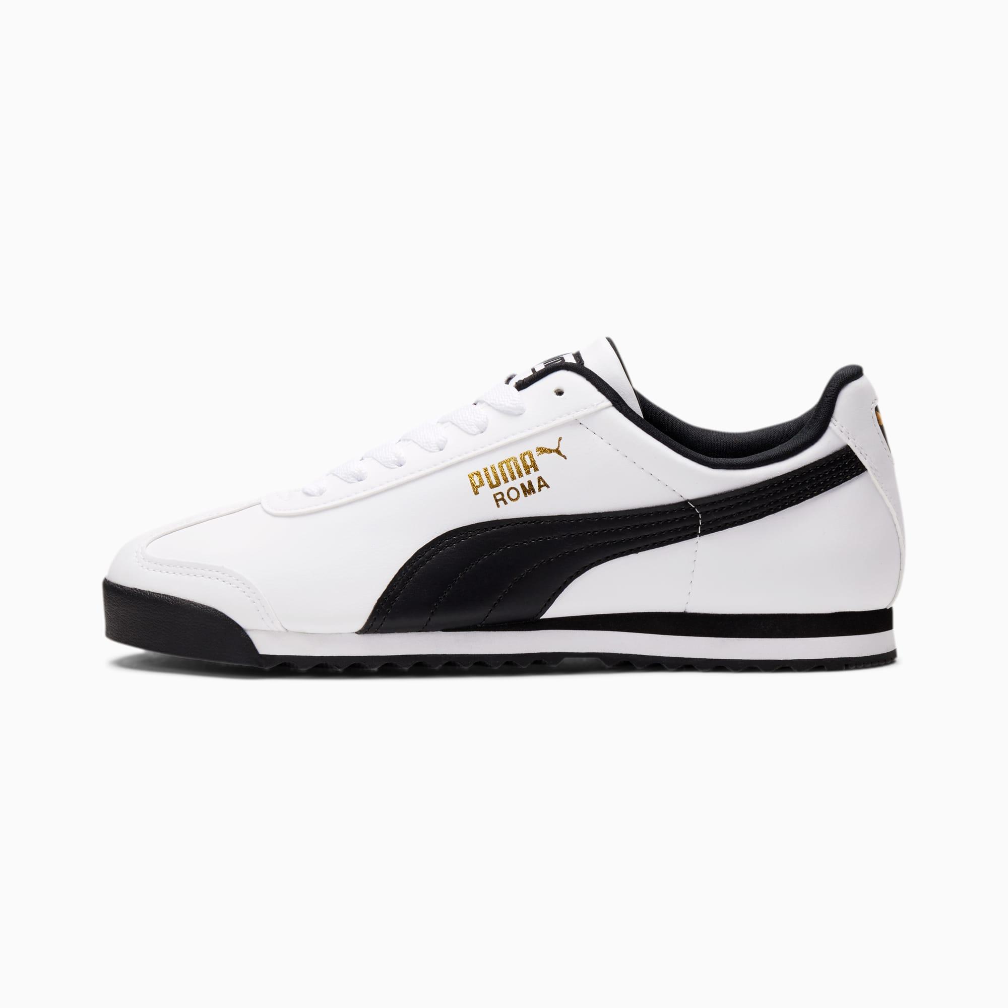 PUMA Synthetic Roma Basic Sneakers in White-Black (Black) for Men - Lyst
