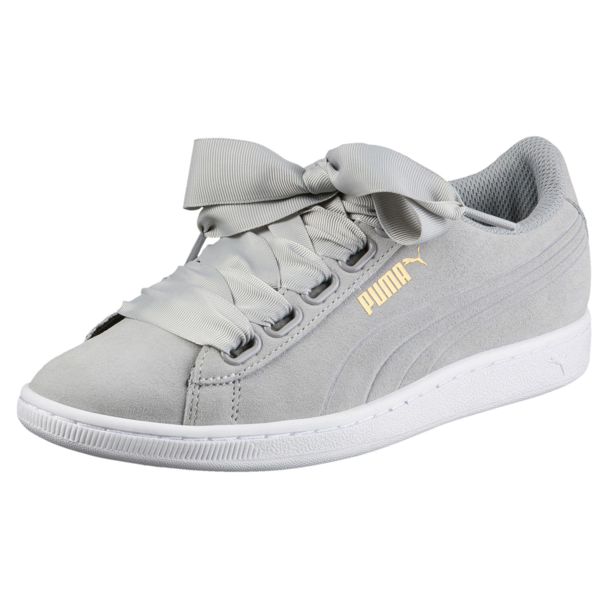 puma vikky platform ribbon grey