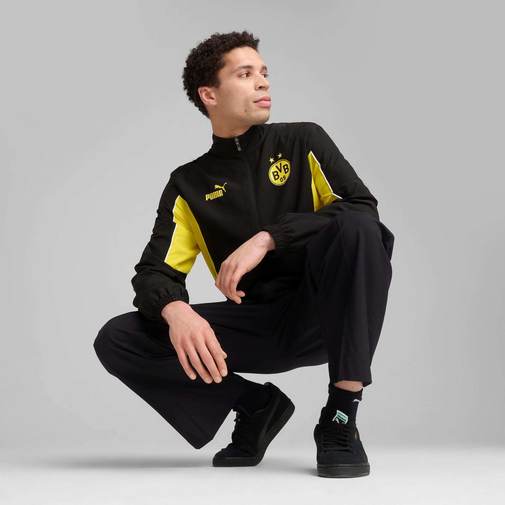 PUMA Borussia Dortmund Ftblarchive Jacket /Faster in Black for Men
