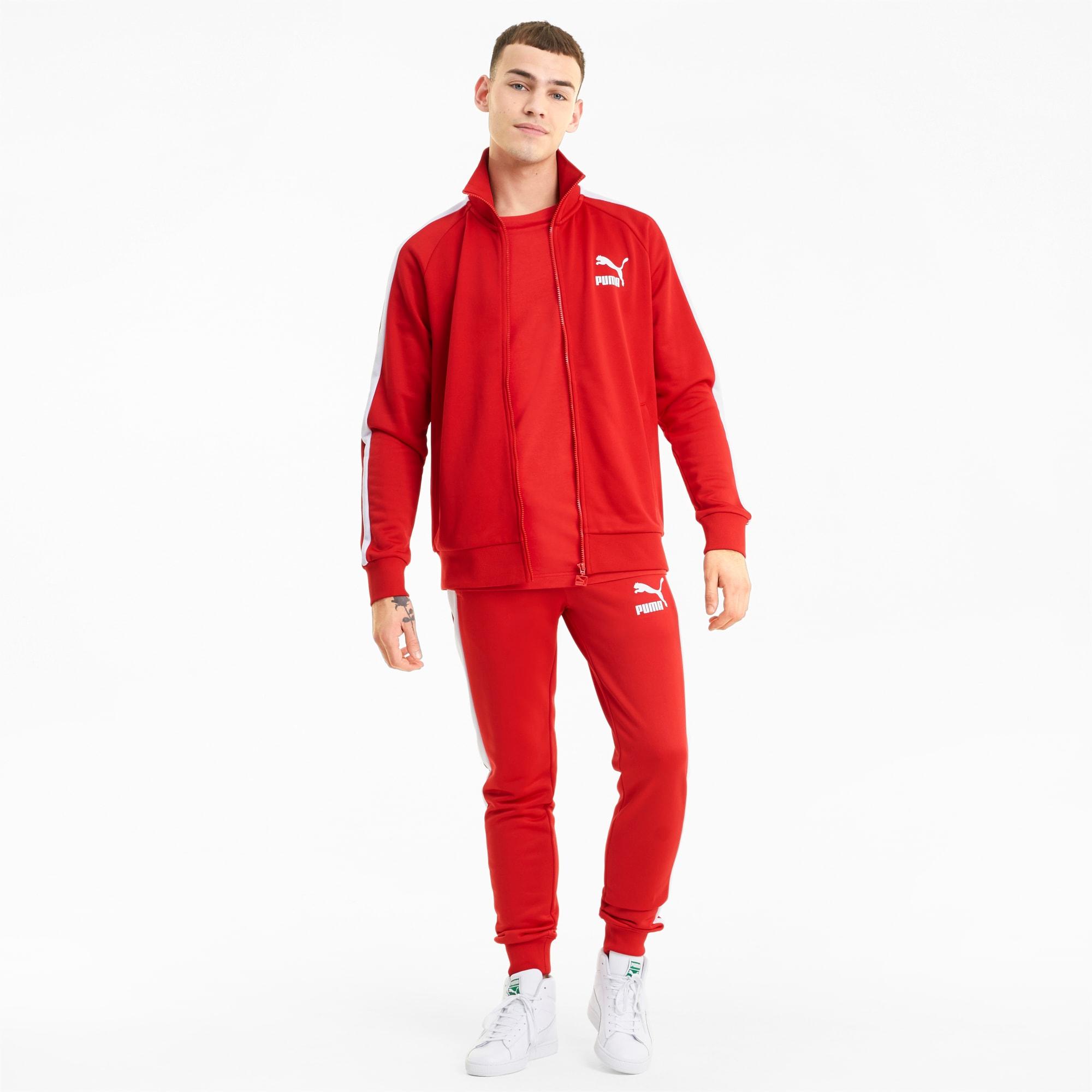 puma t7 track jacket red