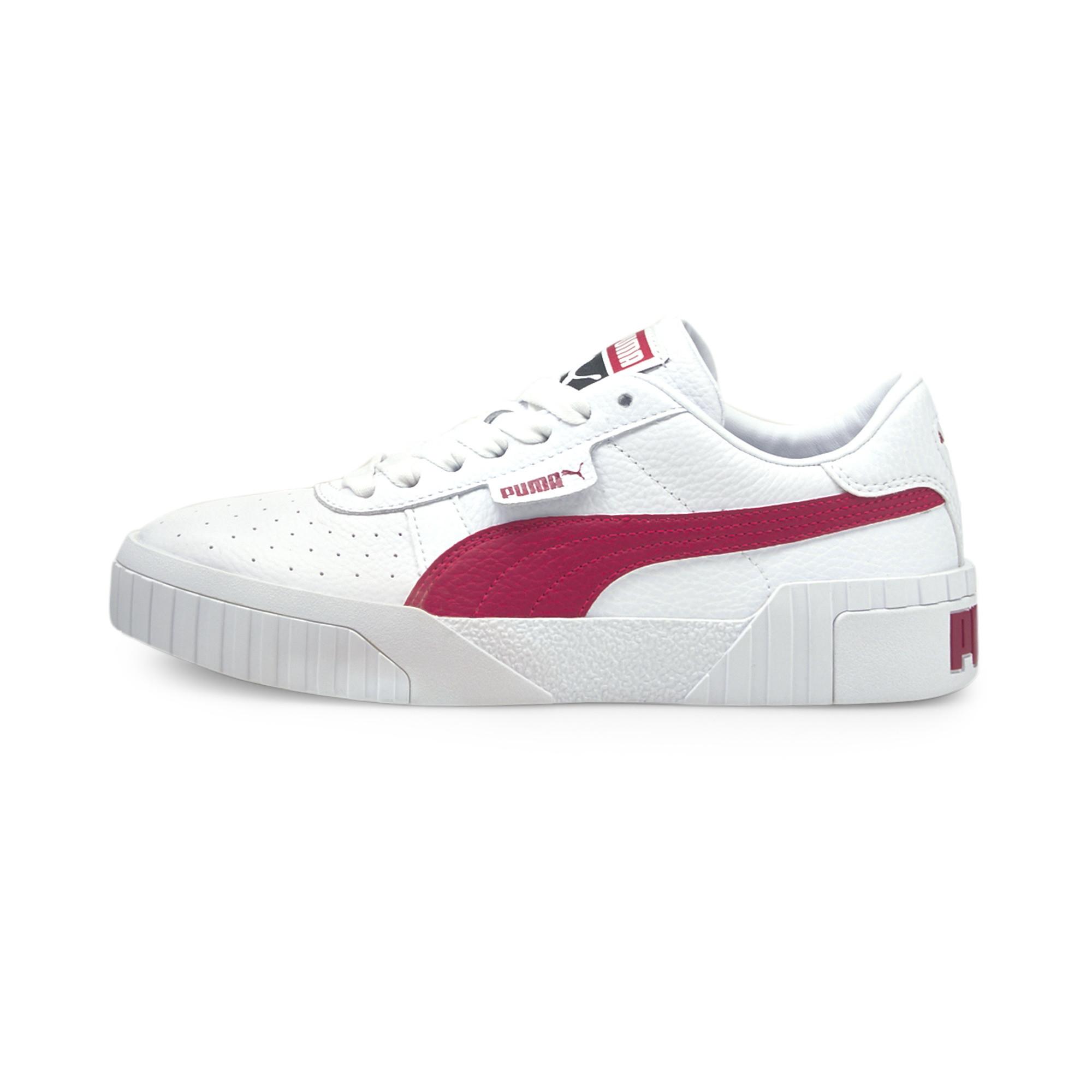 PUMA Leather Cali Sneakers in White - Lyst