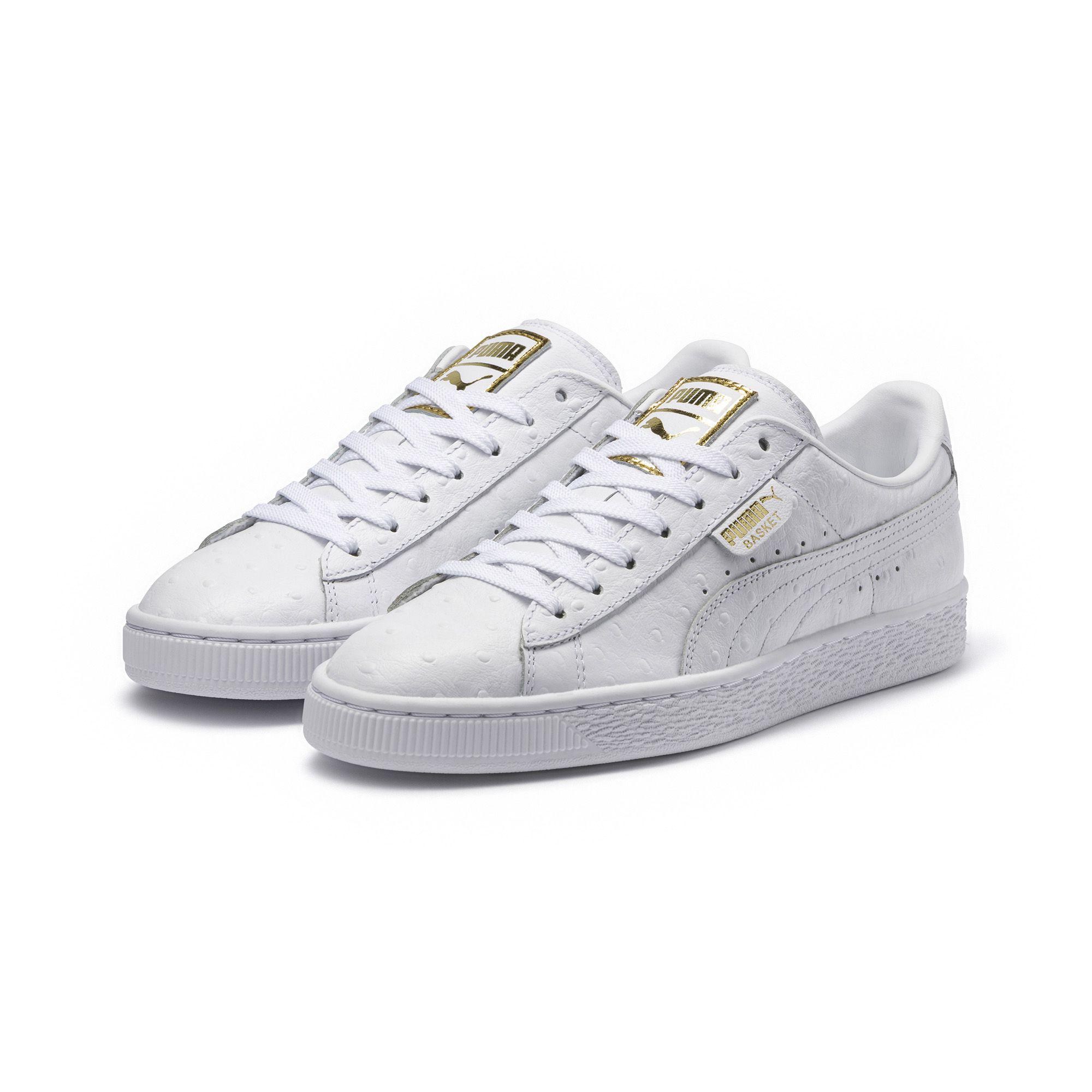 puma basket ostrich sneakers