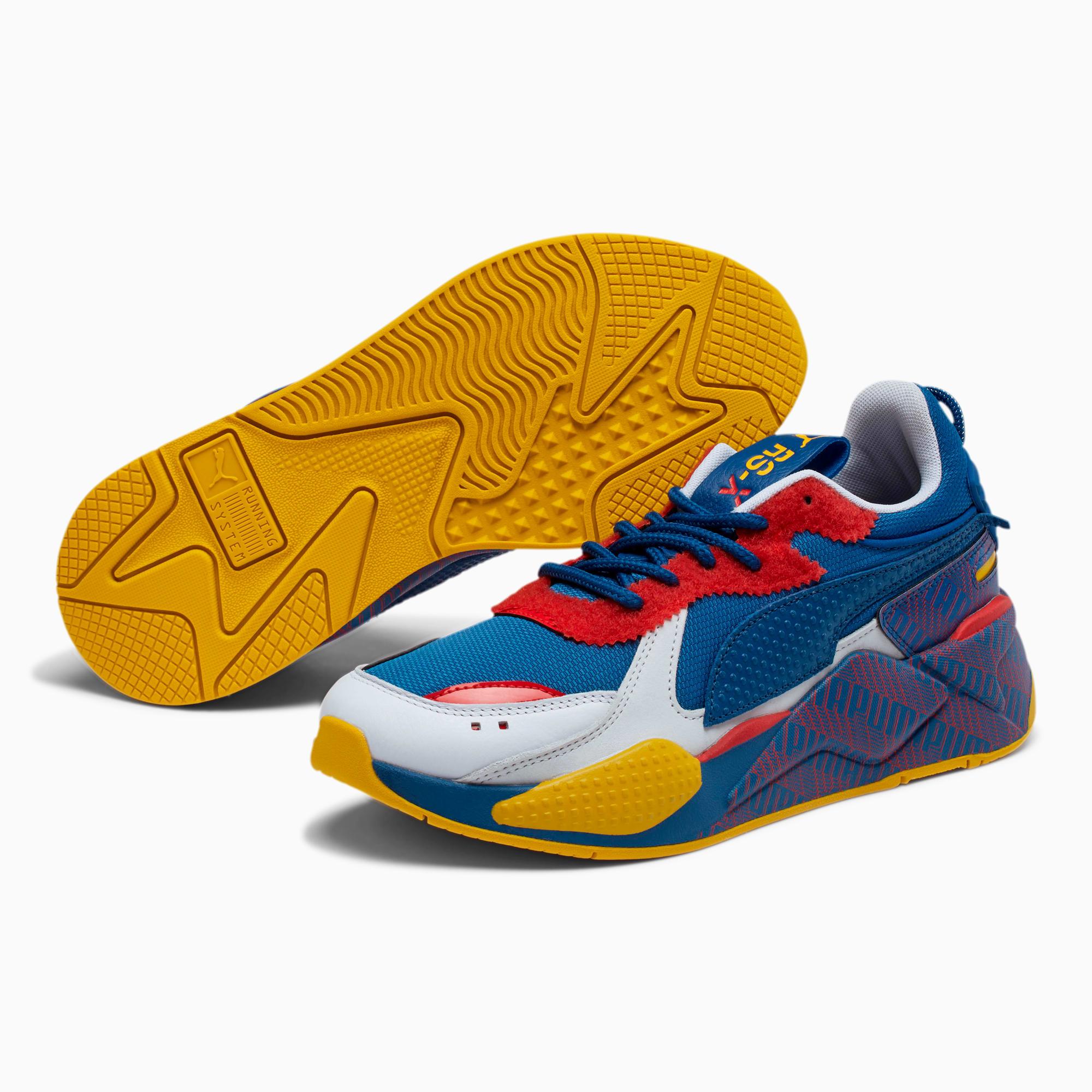 PUMA Leather Rs-x Running Shoes in Blue for Men | Lyst