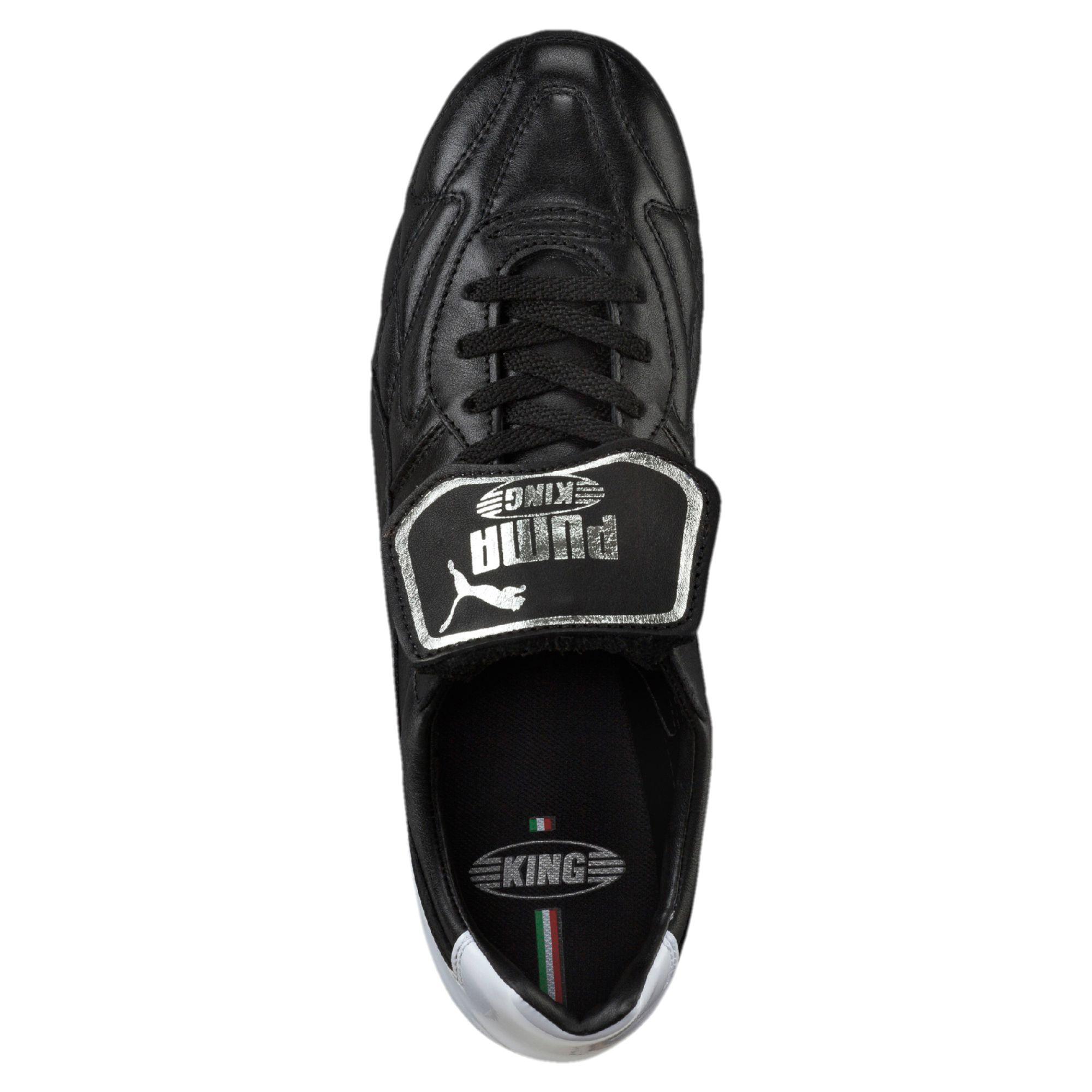 PUMA Leather King Top "made In Italy" Pl Fg Men's Firm Ground Soccer Cleats  in Black for Men - Lyst