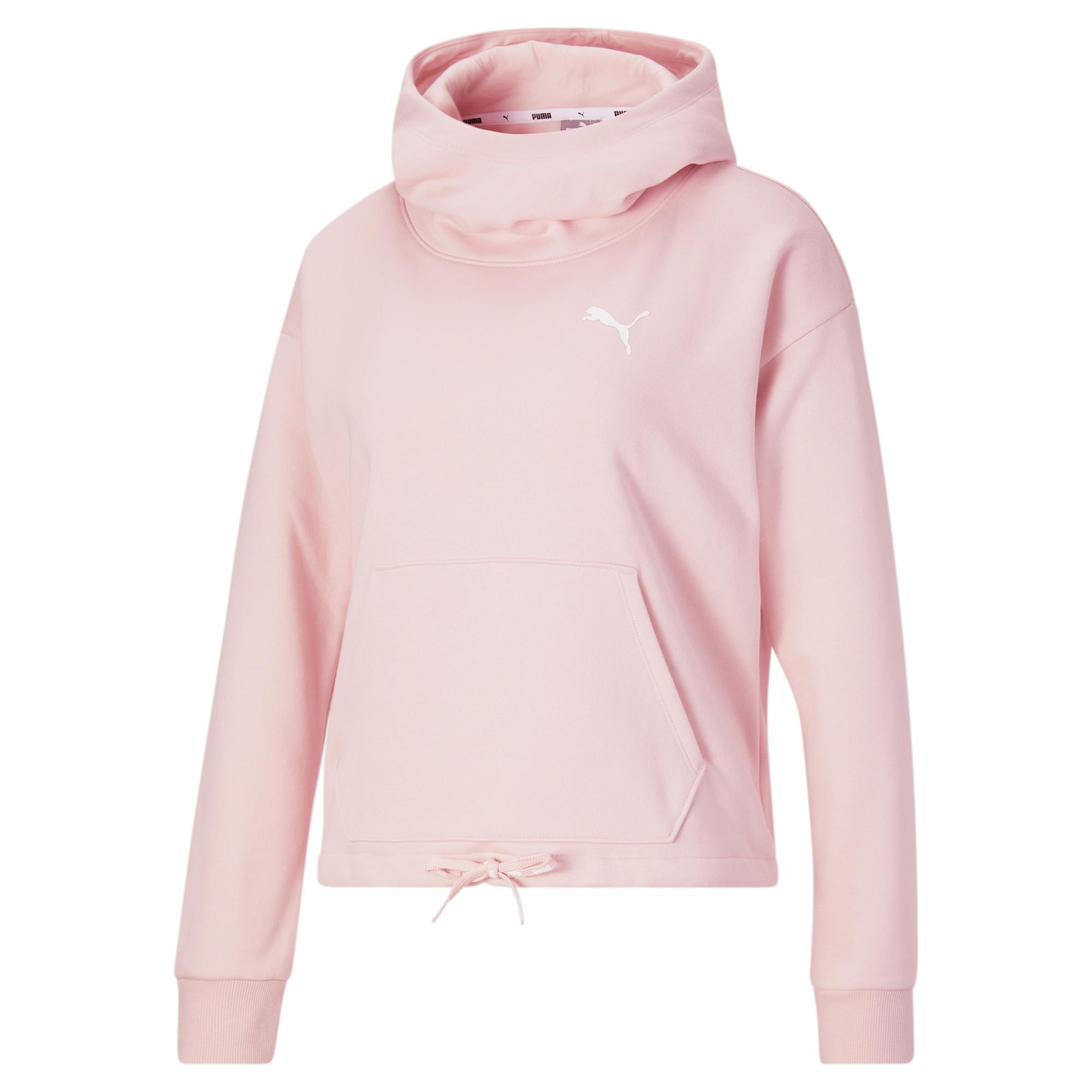PUMA Elite Hooded Cowl Neck Sweatshirt in Pink | Lyst