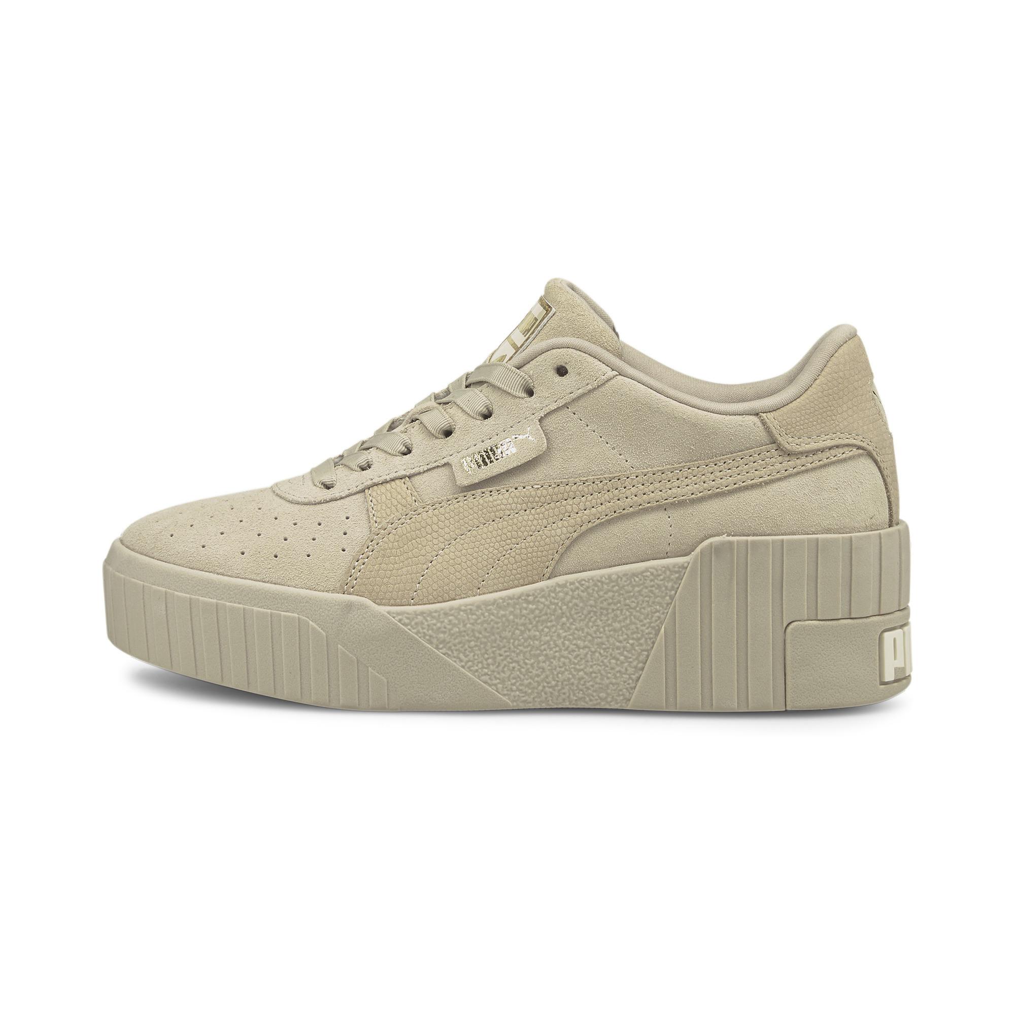 puma suede wedge