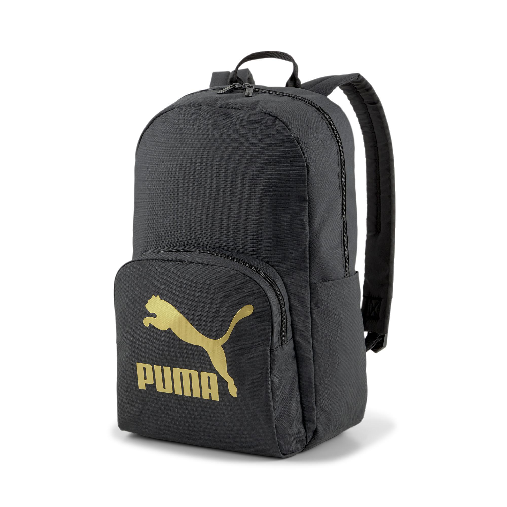 puma black and gold backpack