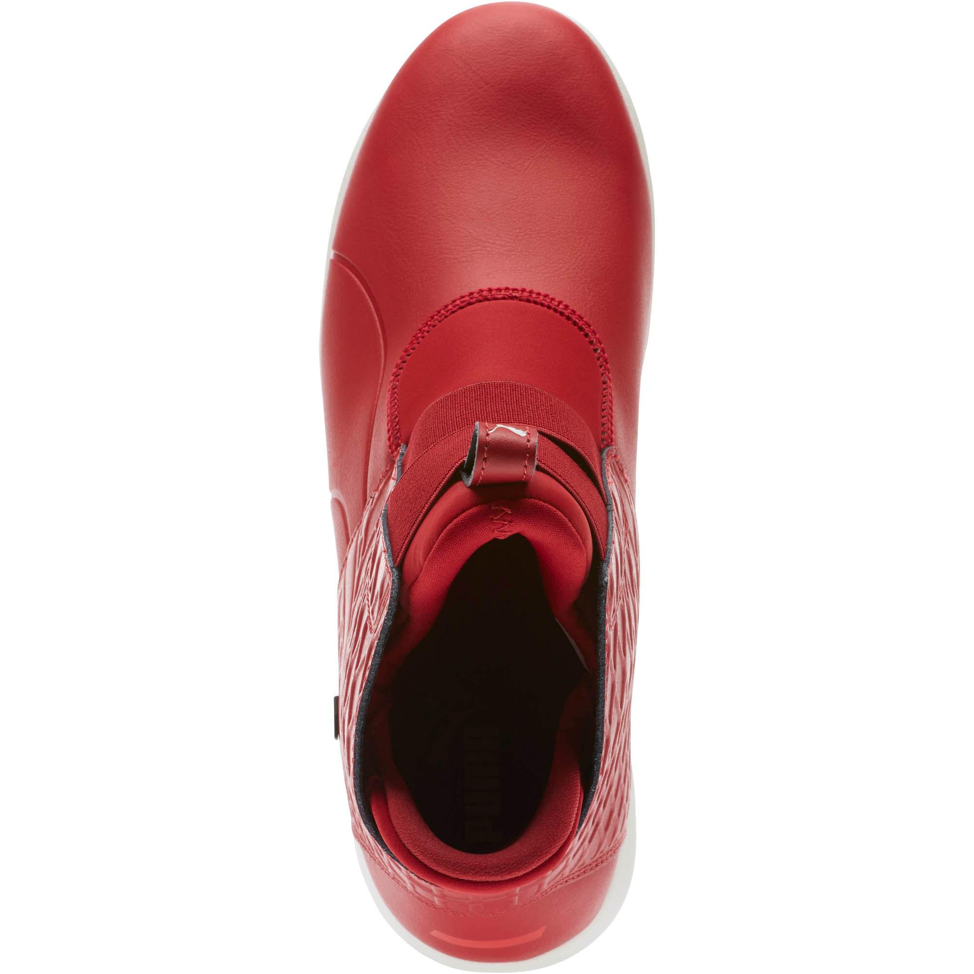 puma ferrari high ankle shoes red