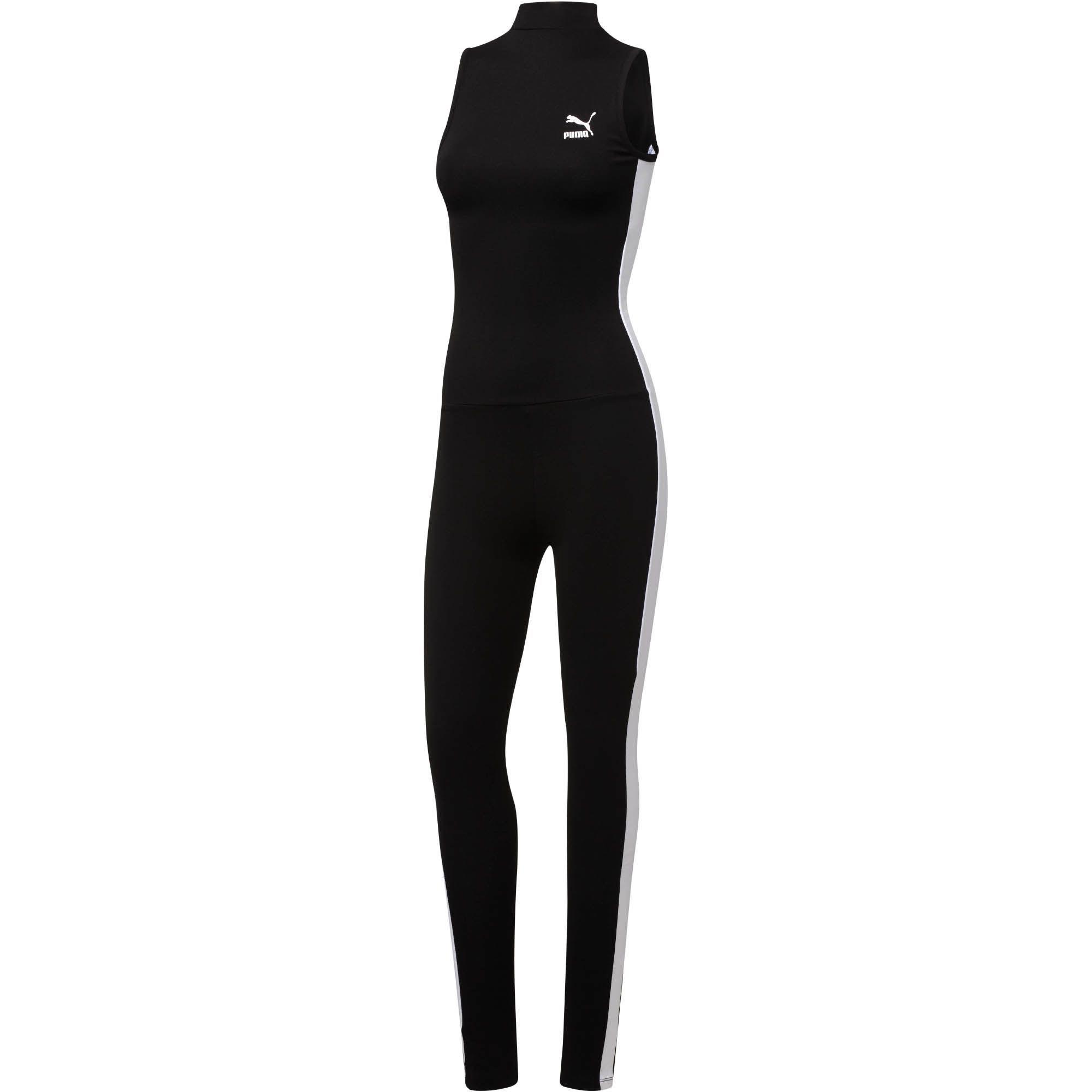 PUMA Synthetic T7 Jumpsuit in Black | Lyst