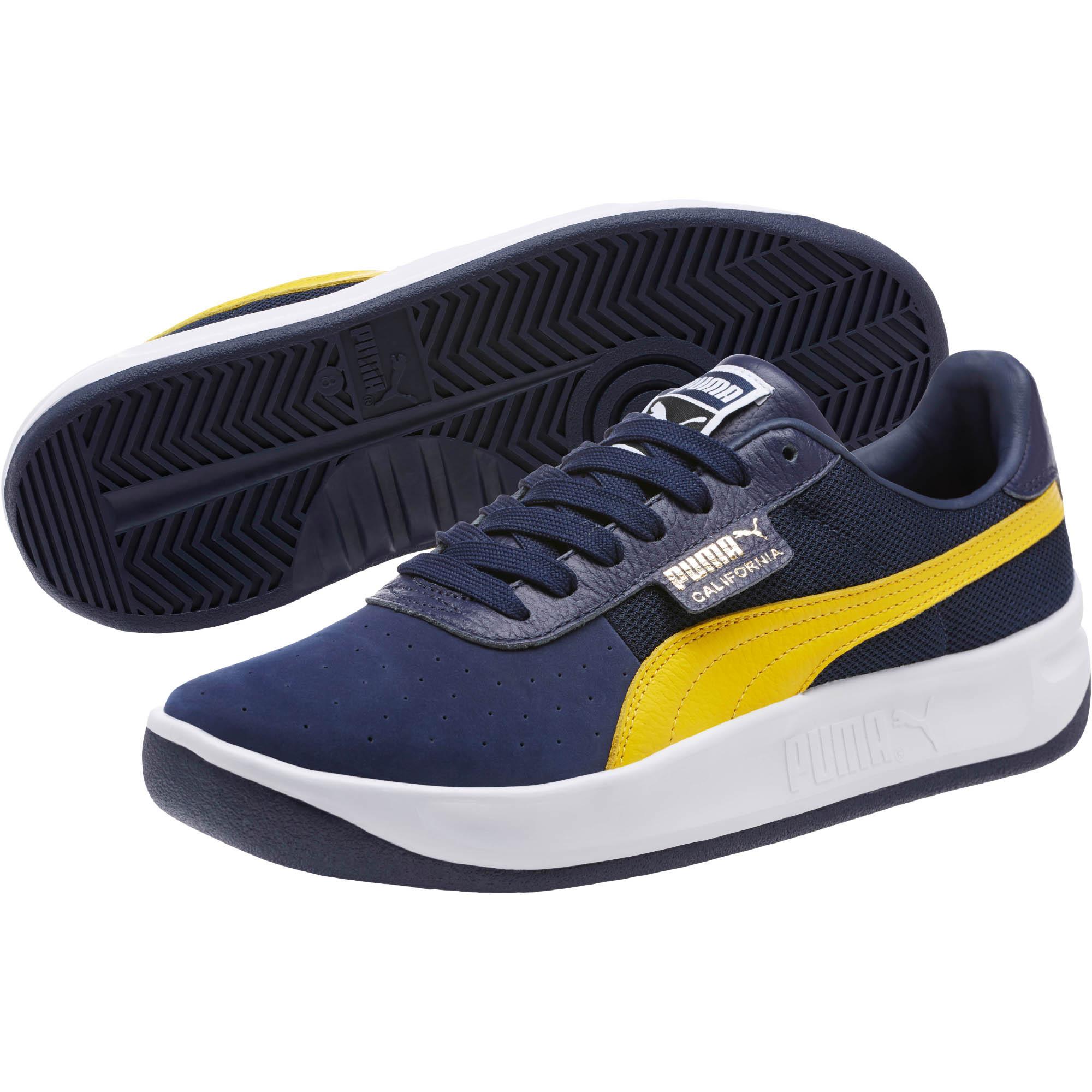 PUMA Leather California Casual Sneakers in 04 (Blue) for Men - Lyst