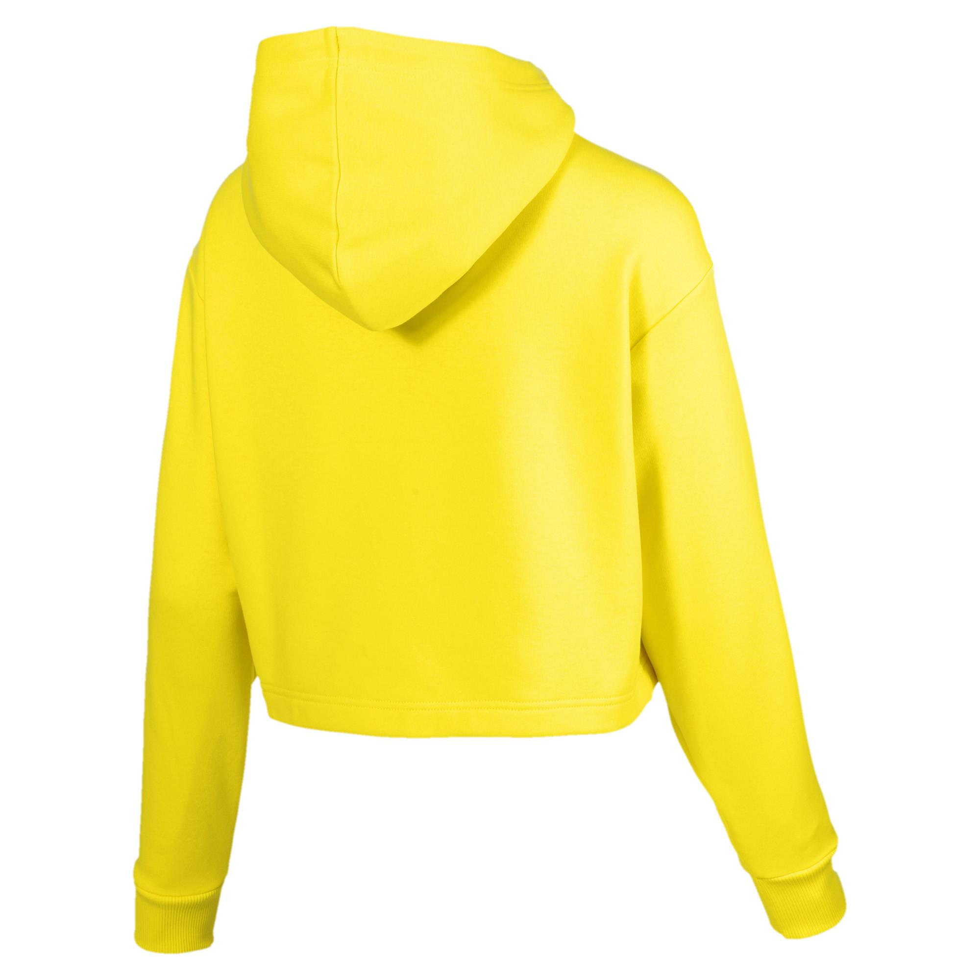 puma yellow hoodie women's