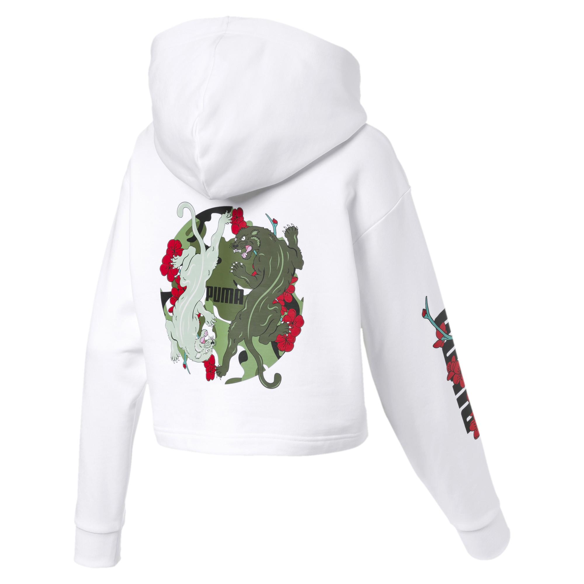puma women's cropped hoodie
