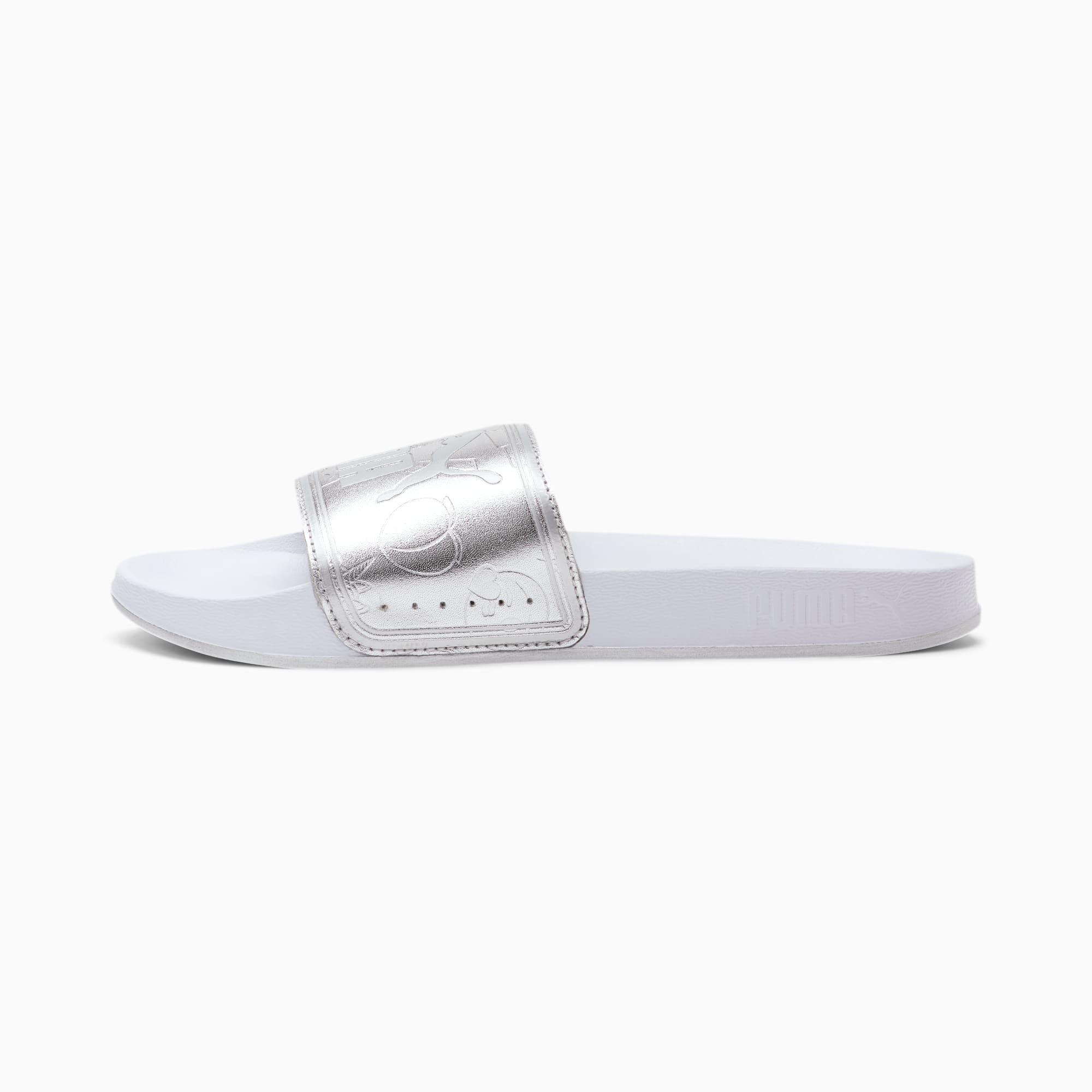 puma glitter slides