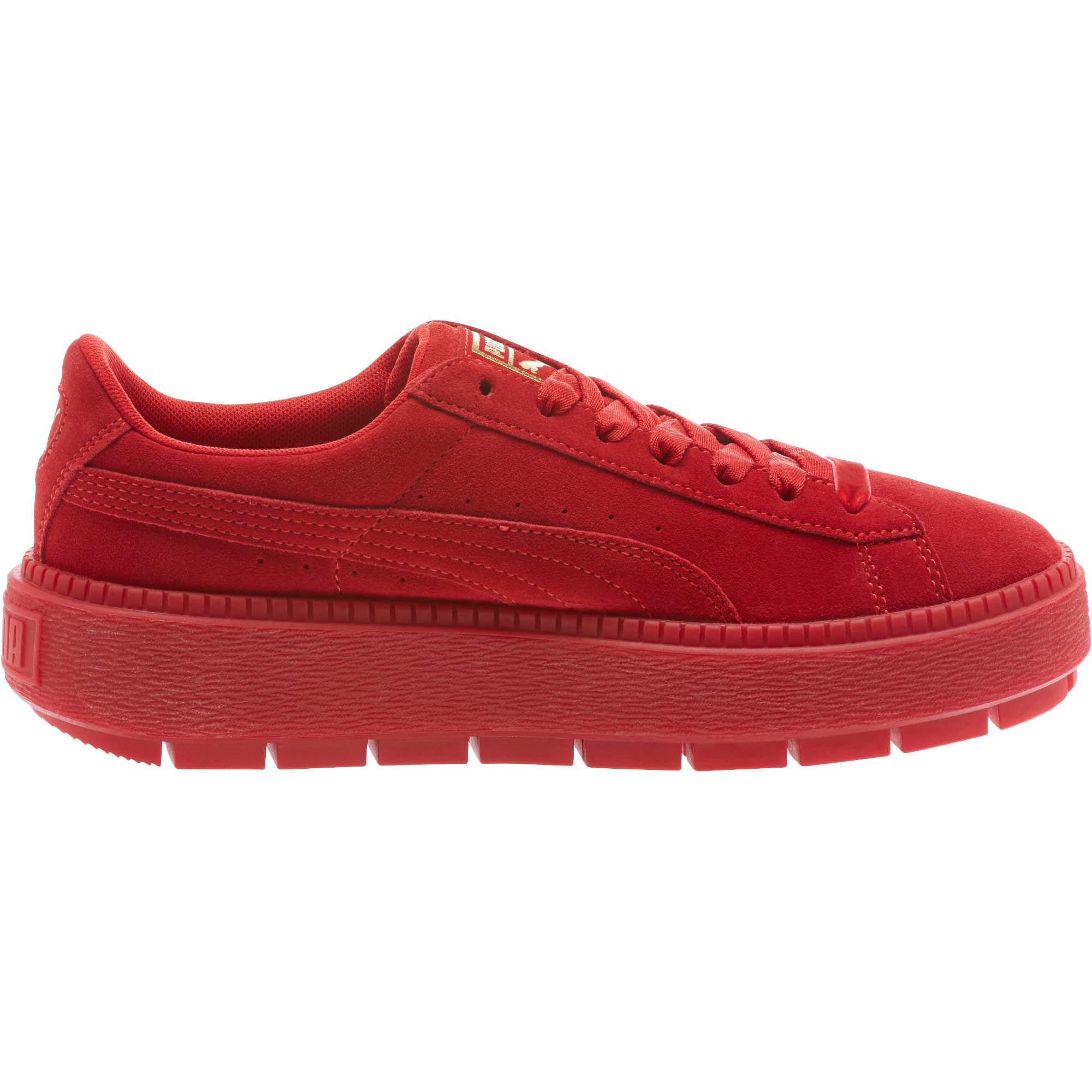 PUMA Suede Platform Trace Valentine's Day Women's Sneakers in Red - Lyst
