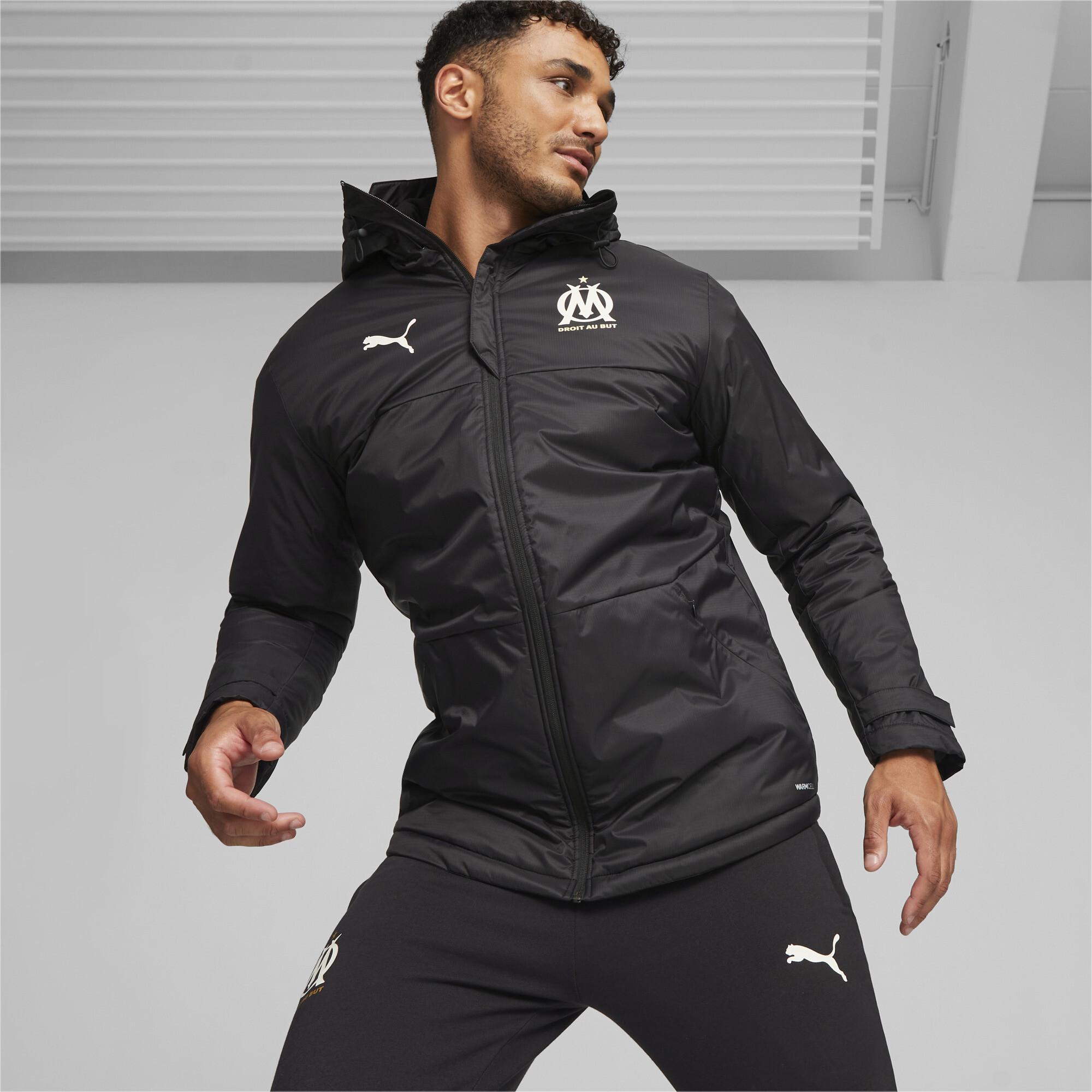 Veste D hiver De Football Olympique De Marseille PUMA pour homme en coloris Noir Lyst