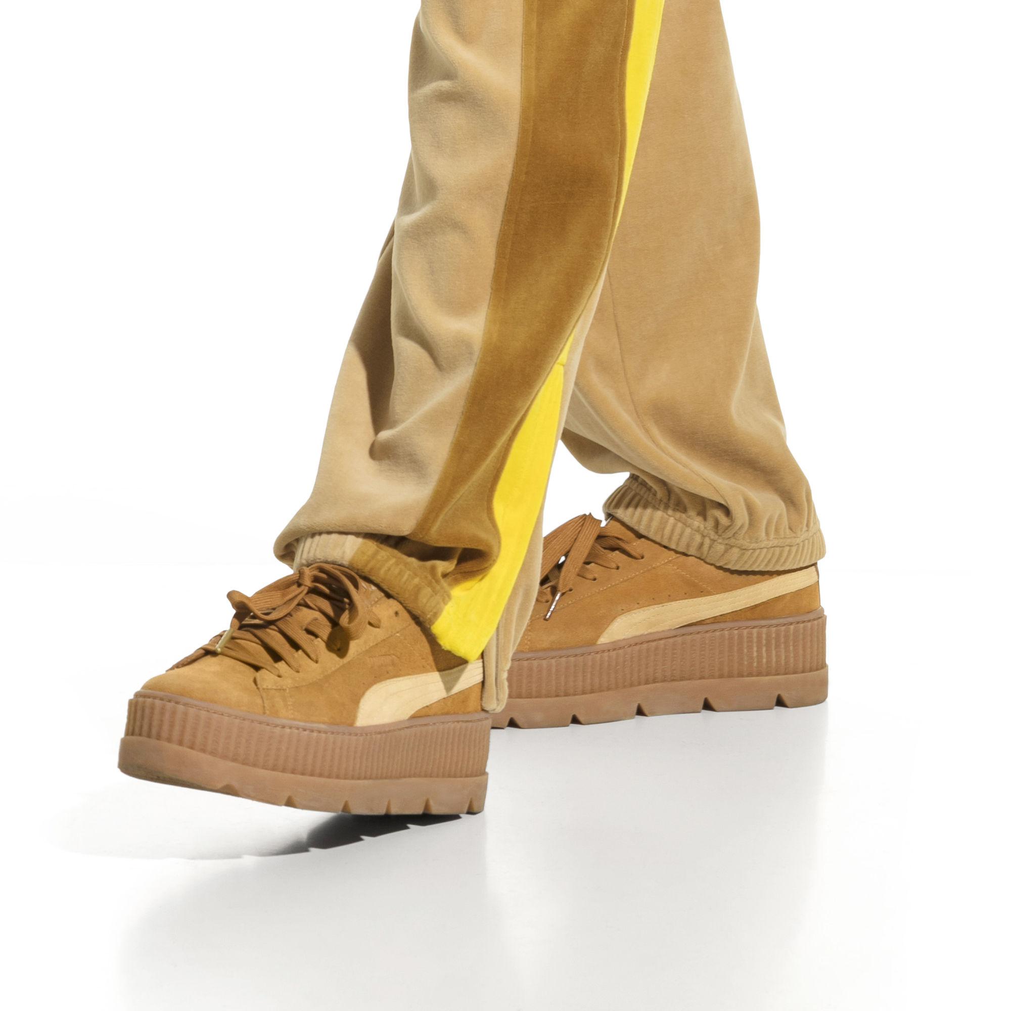 PUMA Fenty Suede Cleated Creeper Men's in Brown for Men | Lyst