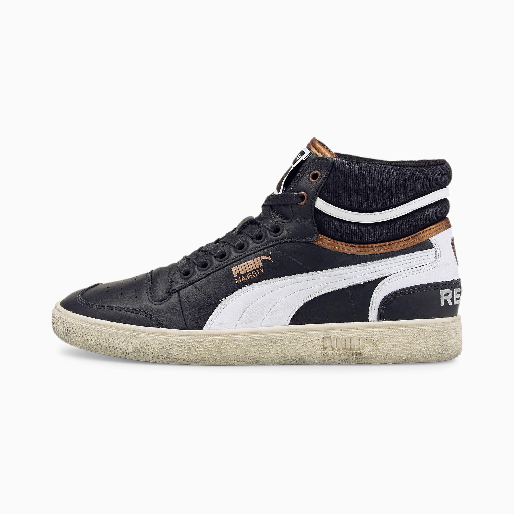 PUMA Ralph Sampson X Replay Mid Demin Trainers in Black Lyst UK