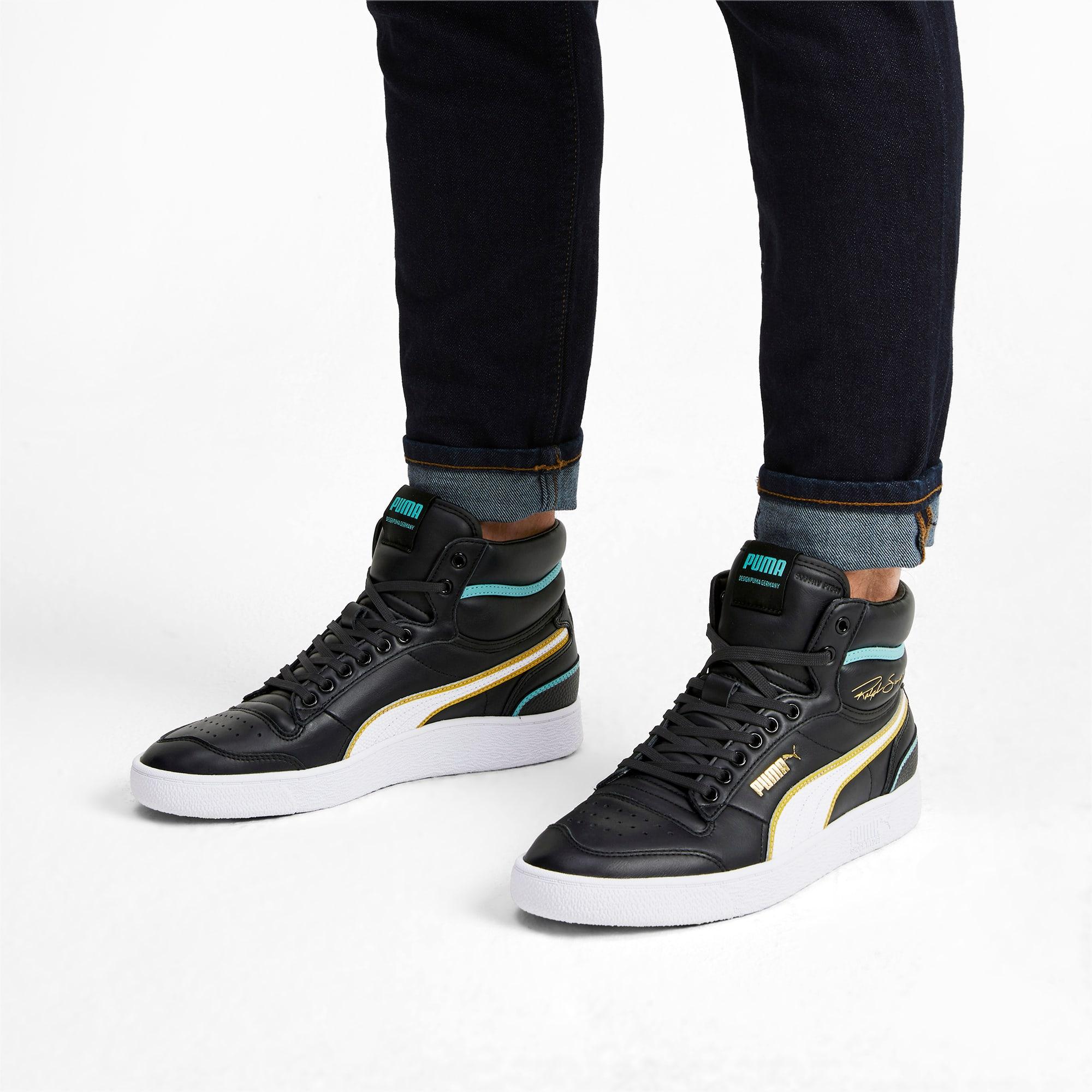PUMA Leather Ralph Sampson Mid in Black for Men | Lyst