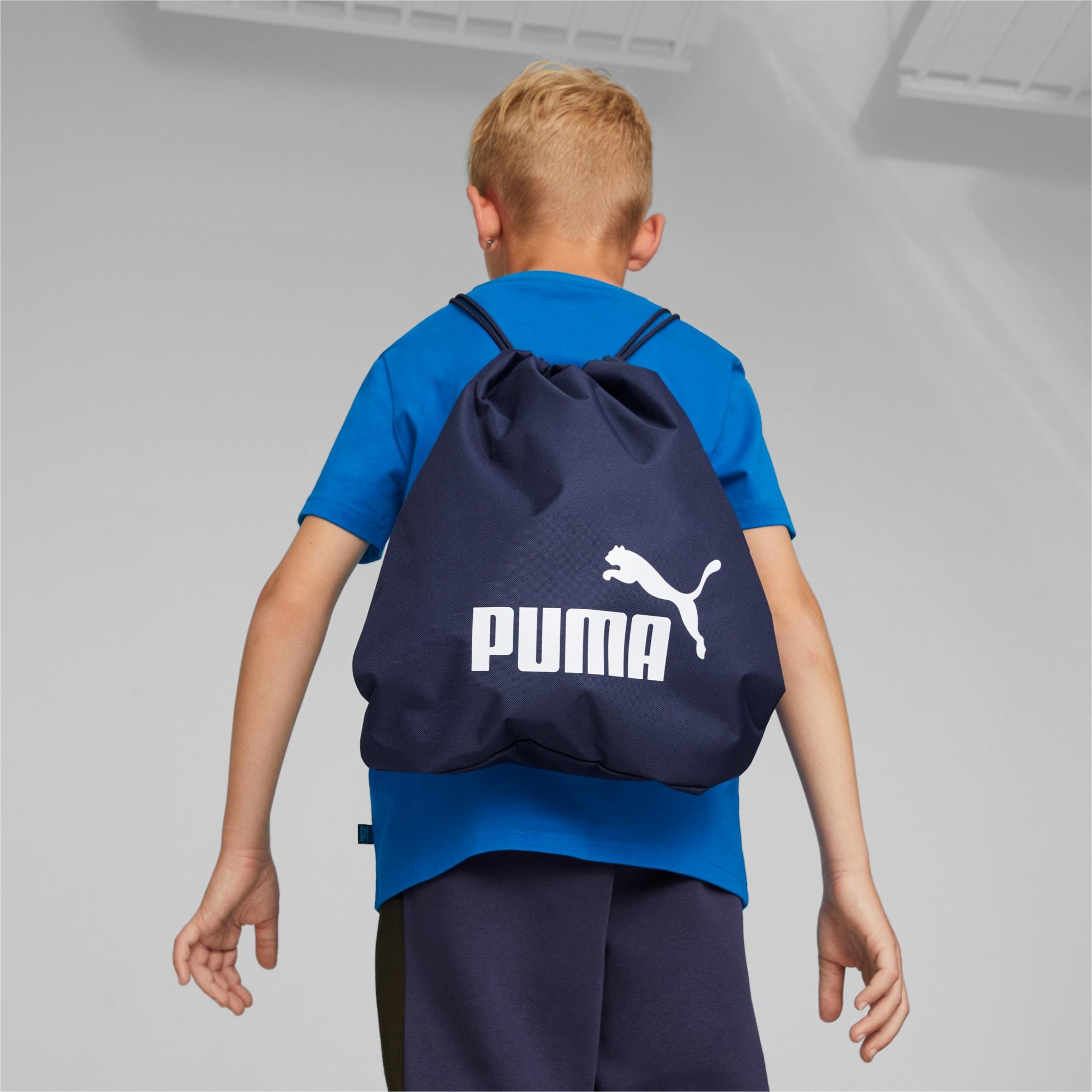Volg ons Klein industrie PUMA Phase Gymtas Voor in het Blauw | Lyst BE