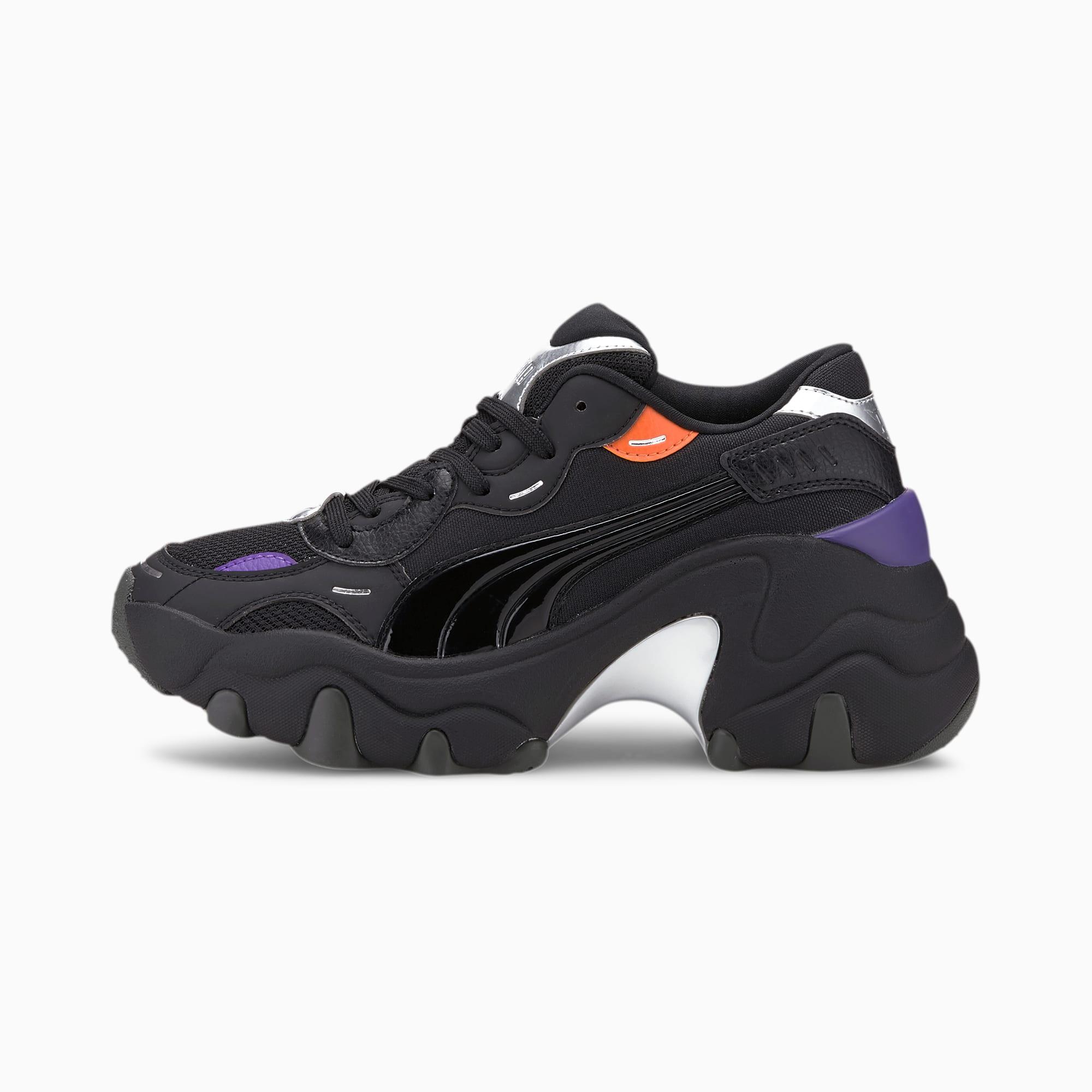 PUMA Pulsar Wedge Tech Glam Sneakers in Black Lyst