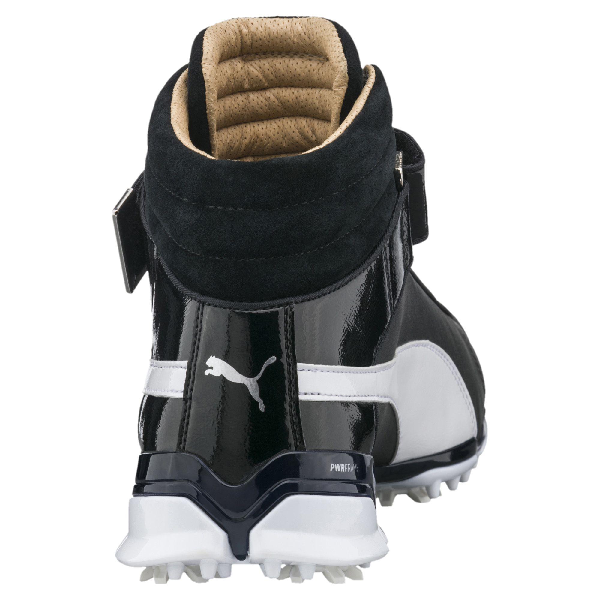 PUMA Leather Titantour Ignite High-top Men's Golf Shoes in Black for
