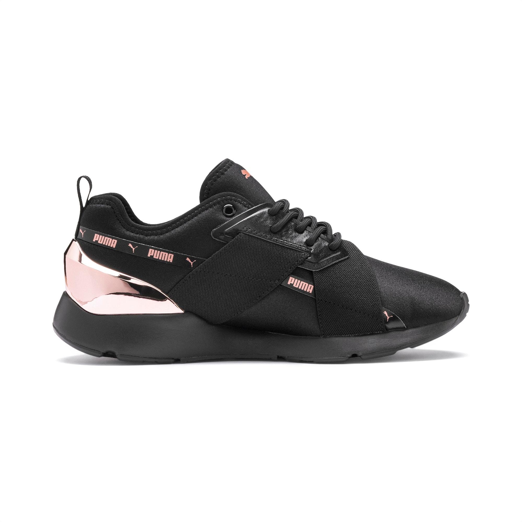 PUMA Neoprene Muse X-2 Metallic Women's Sneakers in 01 (Black) - Lyst