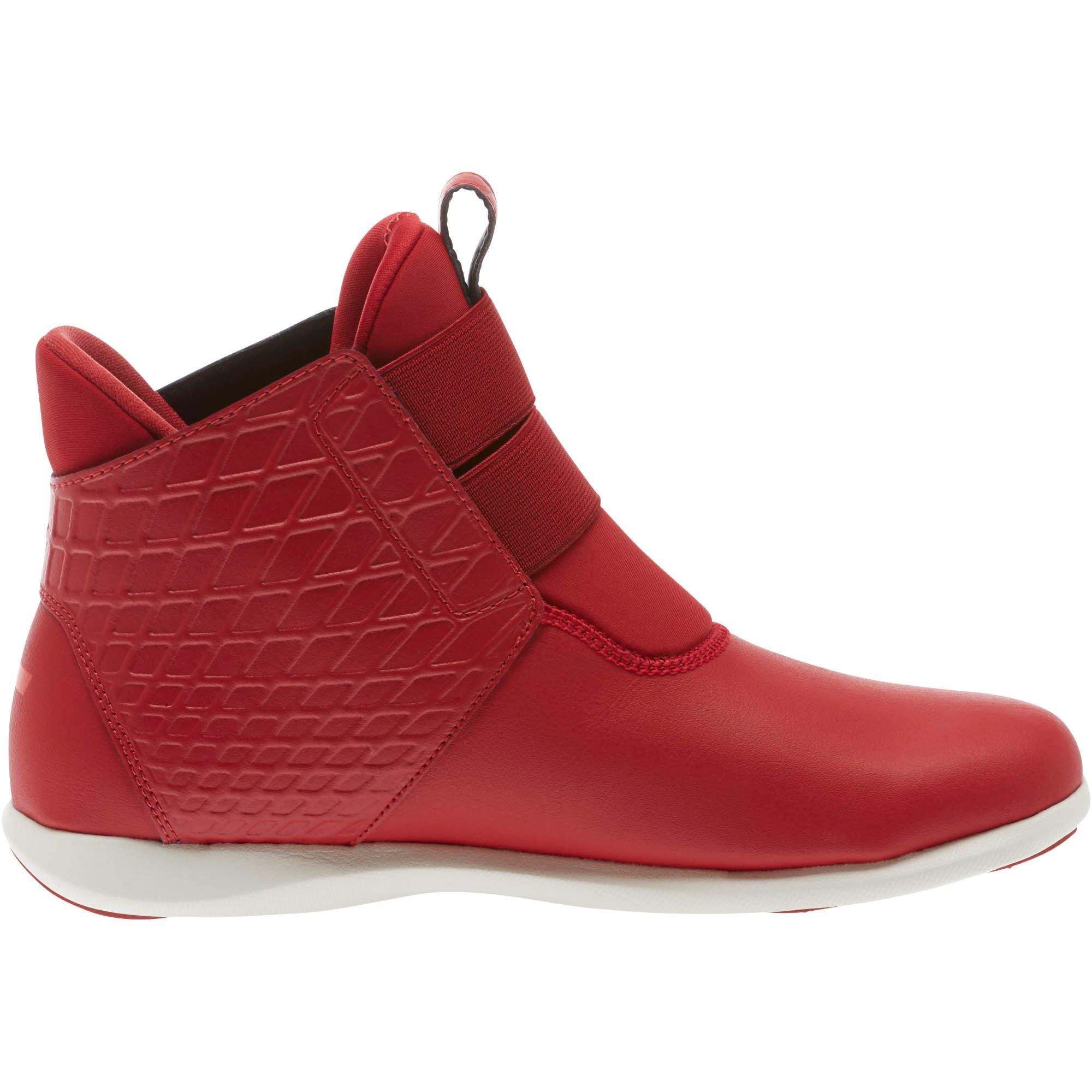 puma red ankle shoes