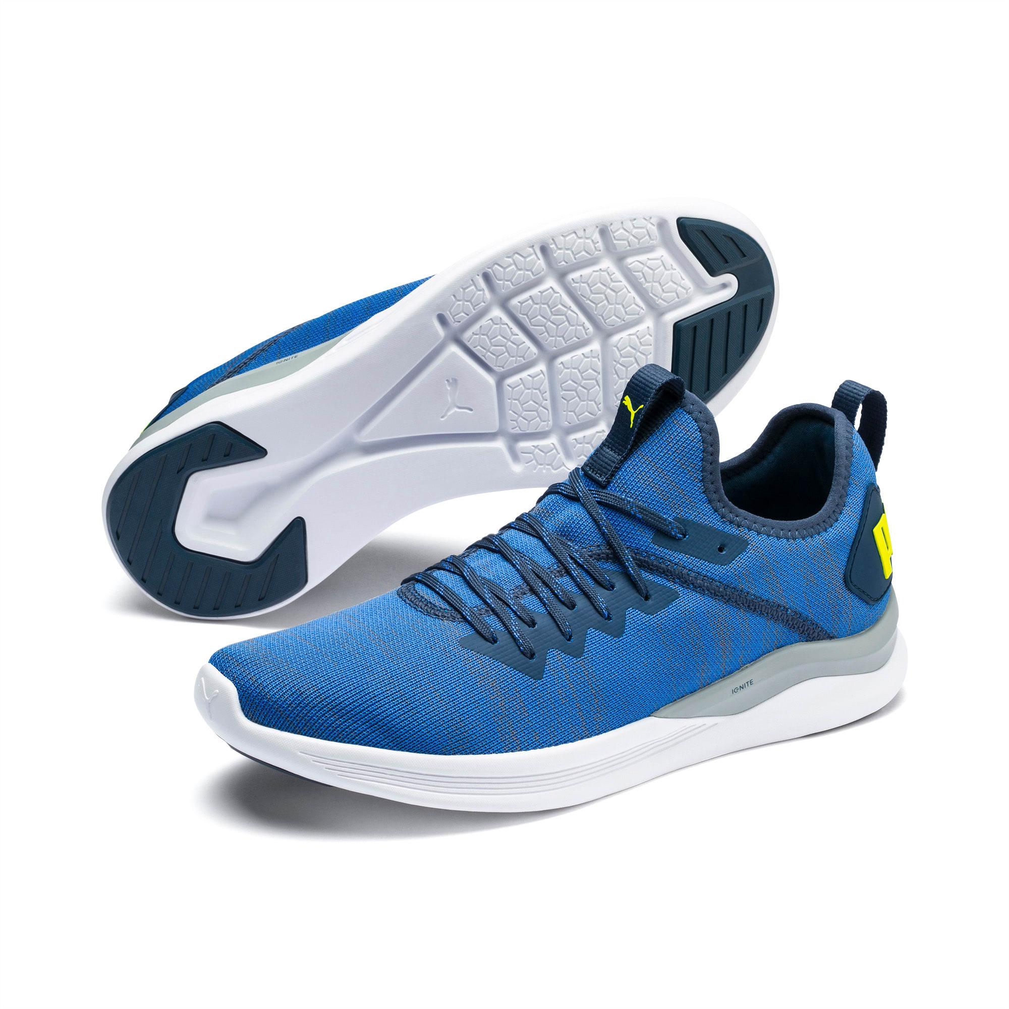 puma ignite flash evoknit blue
