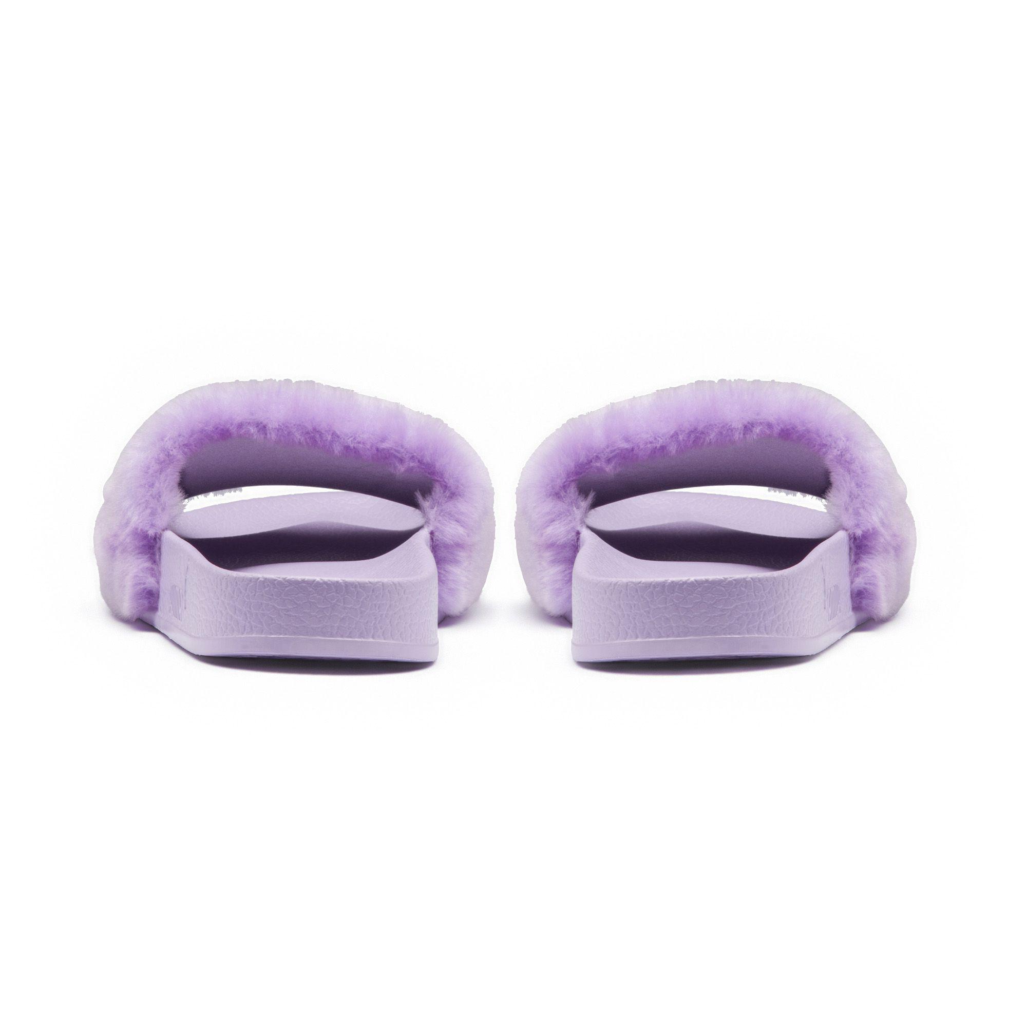 puma fenty slides purple
