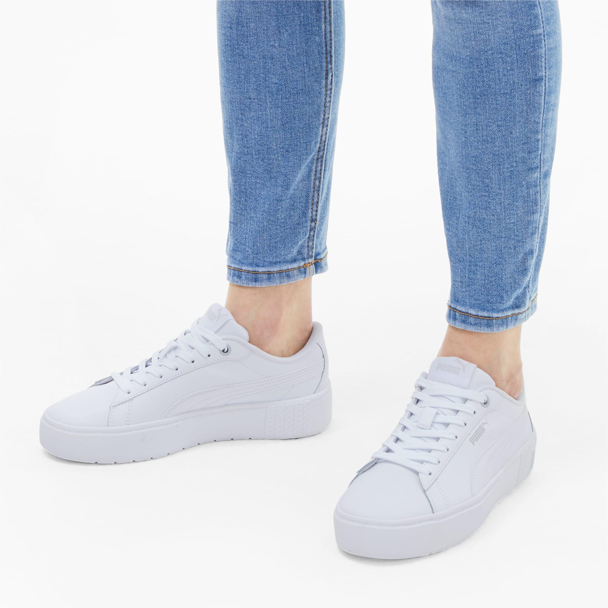 PUMA Synthetic Smash Platform V2 Sneakers in White - Lyst