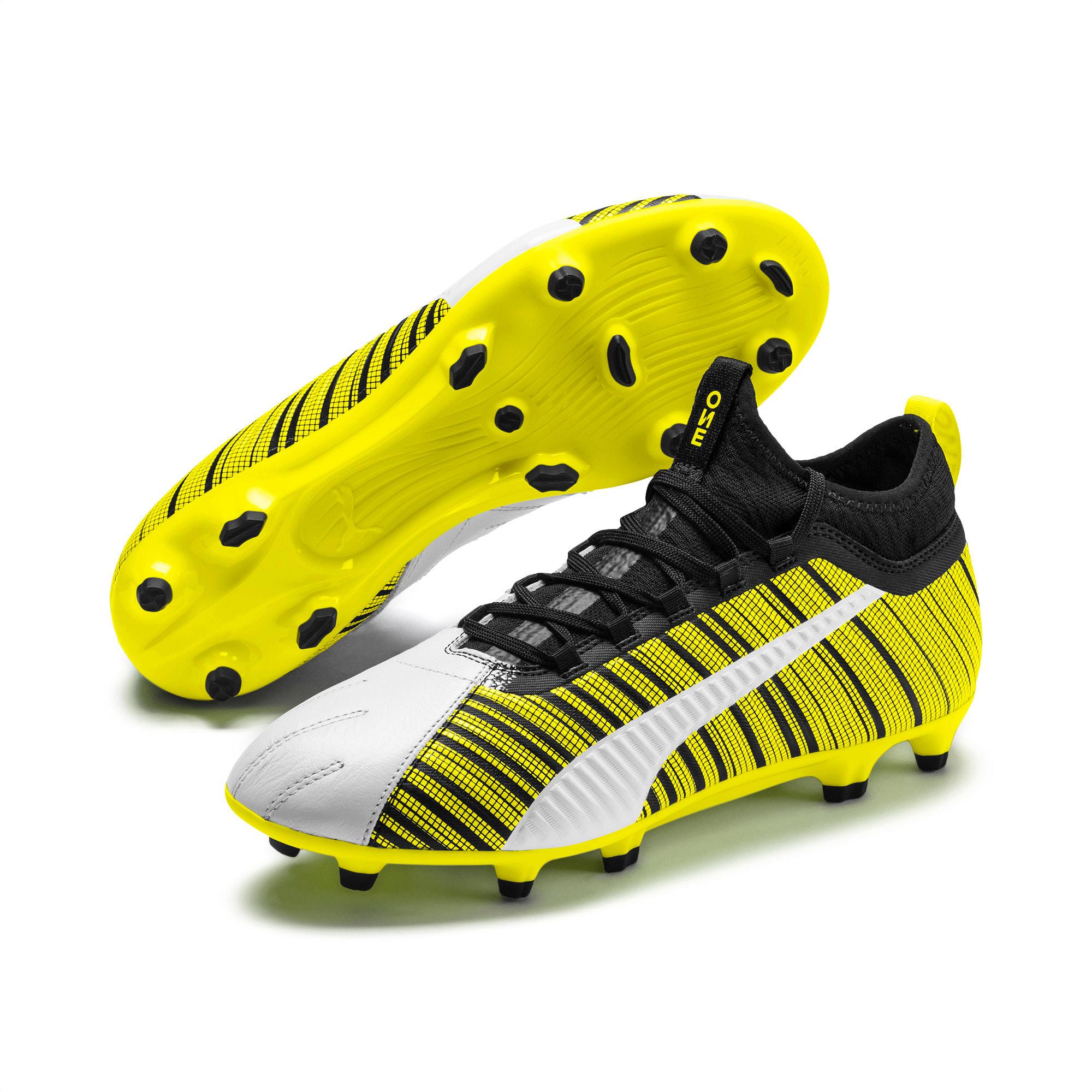 PUMA Leather One 5.3 Fg/ag Men's Soccer Cleats in Yellow for Men Lyst