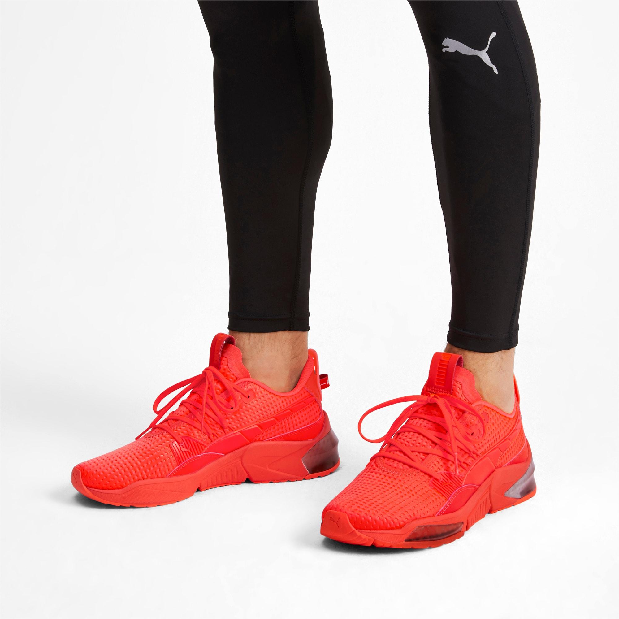 red puma suit