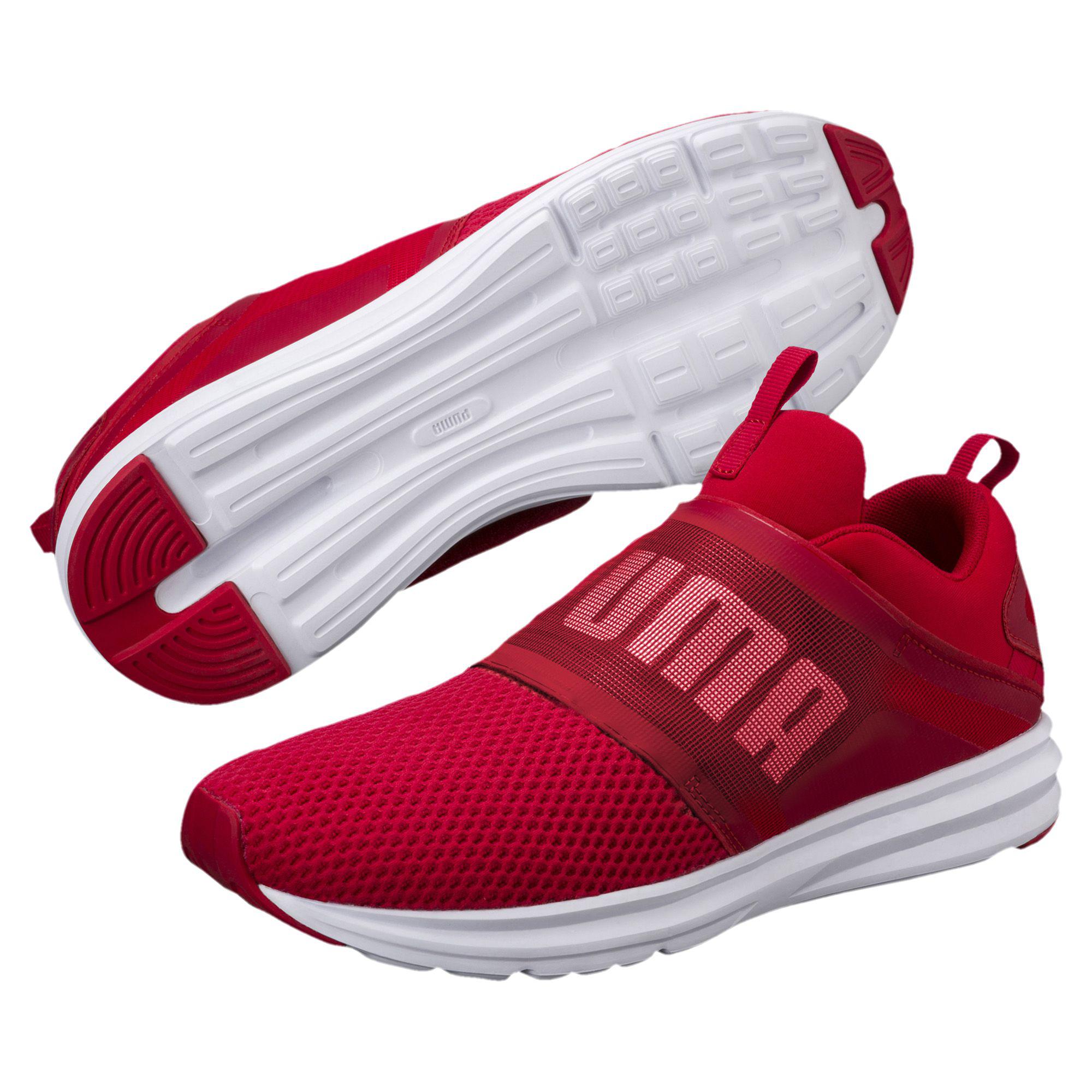 puma white strap shoes