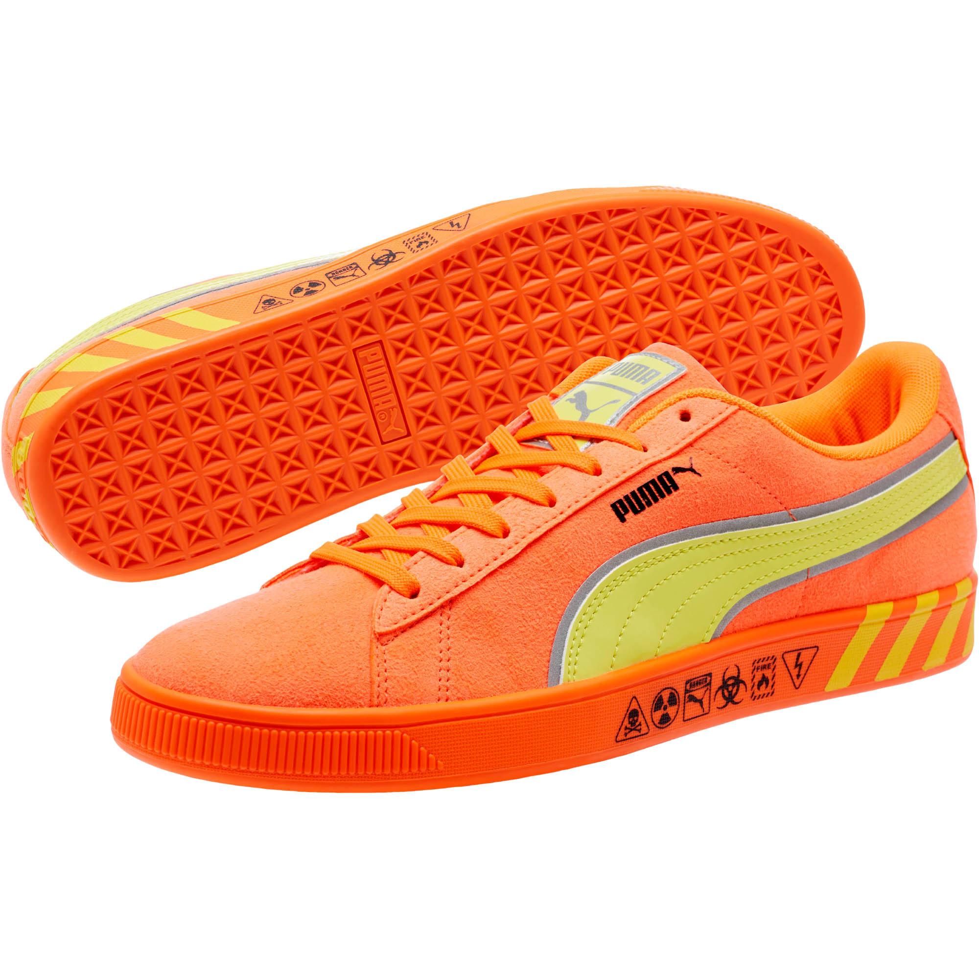 PUMA Hazard Orange Suede Sneakers for Men | Lyst