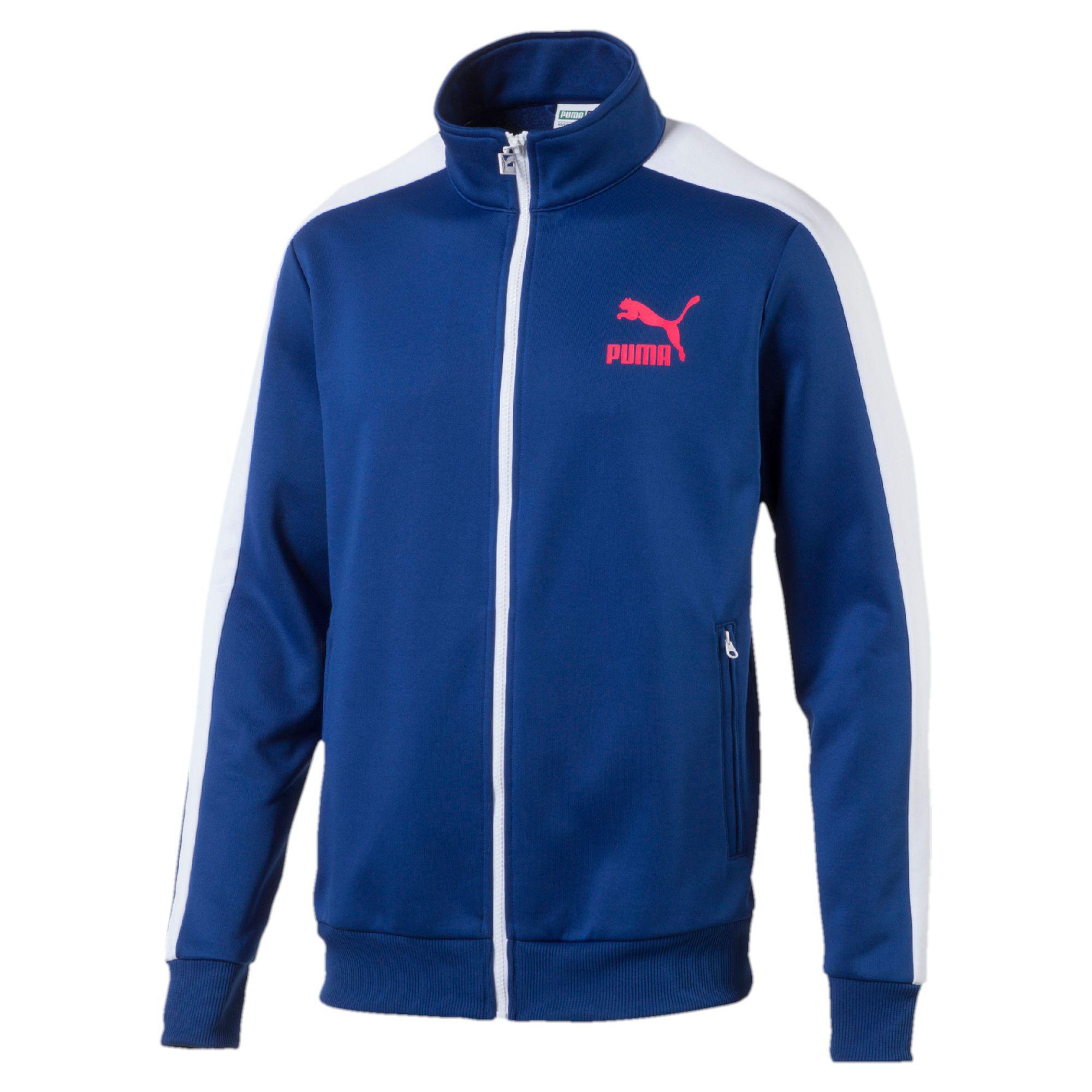 PUMA Cotton Archive T7 Track Jacket in Blue for Men - Lyst