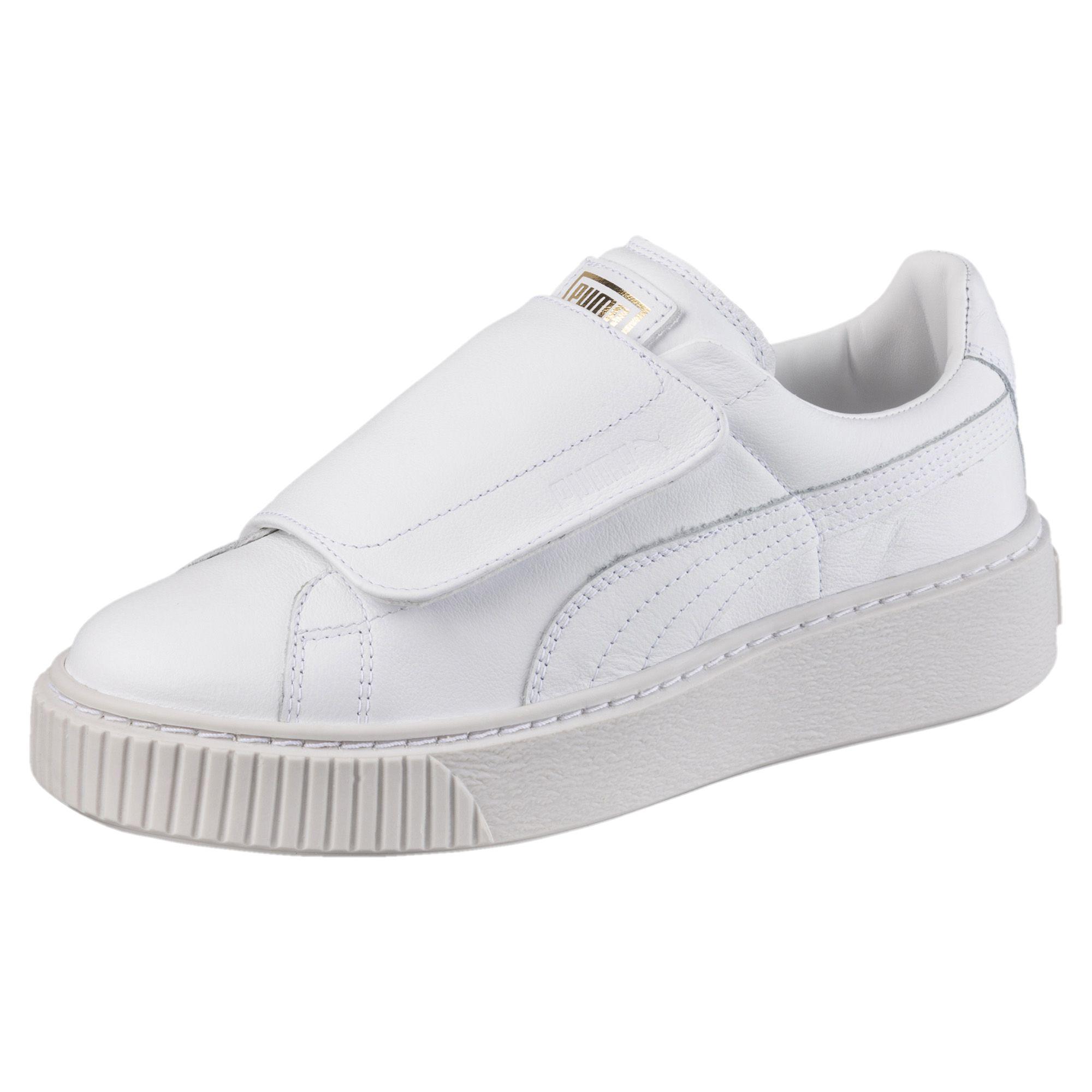 puma women's basket platform strap wn sneaker