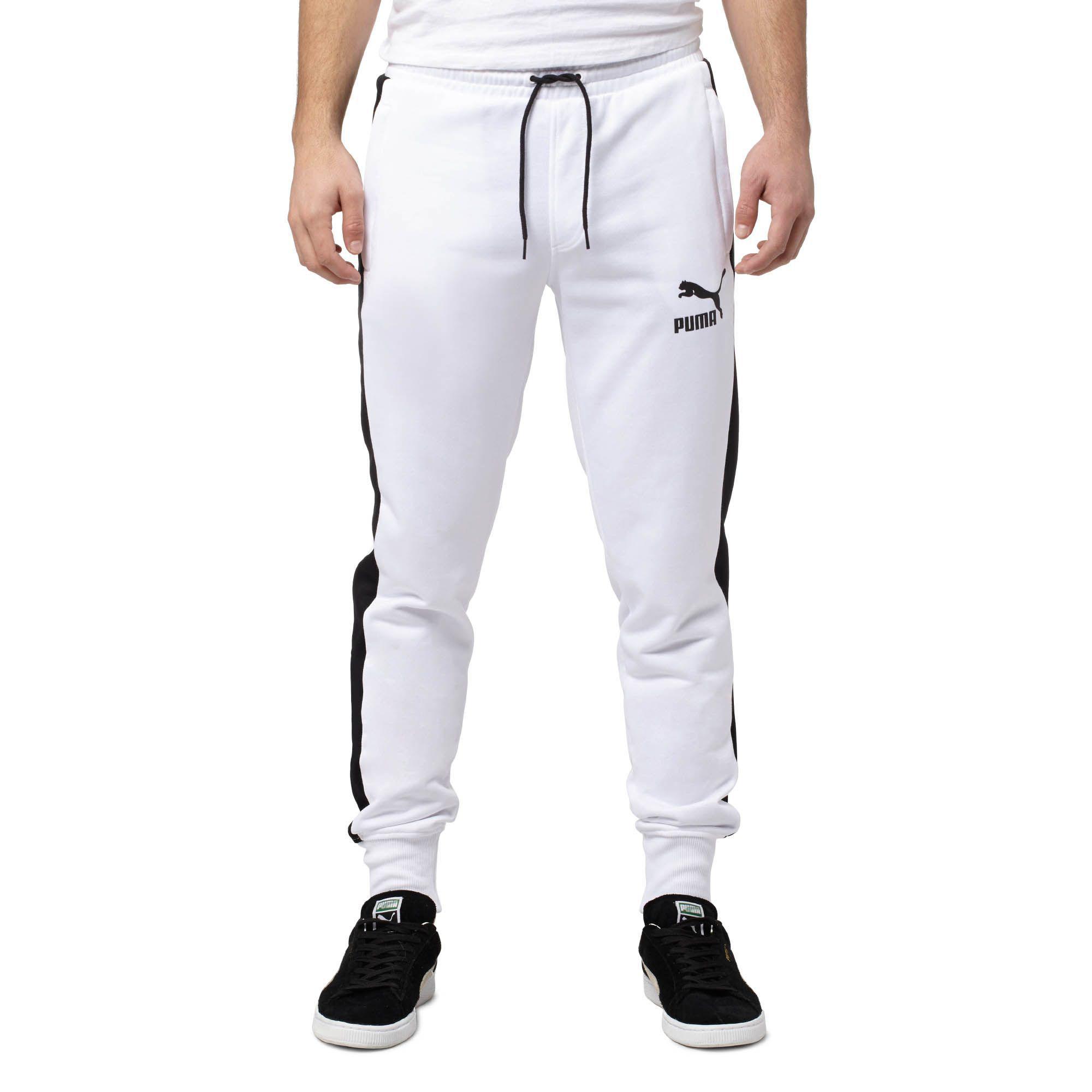 white puma pants