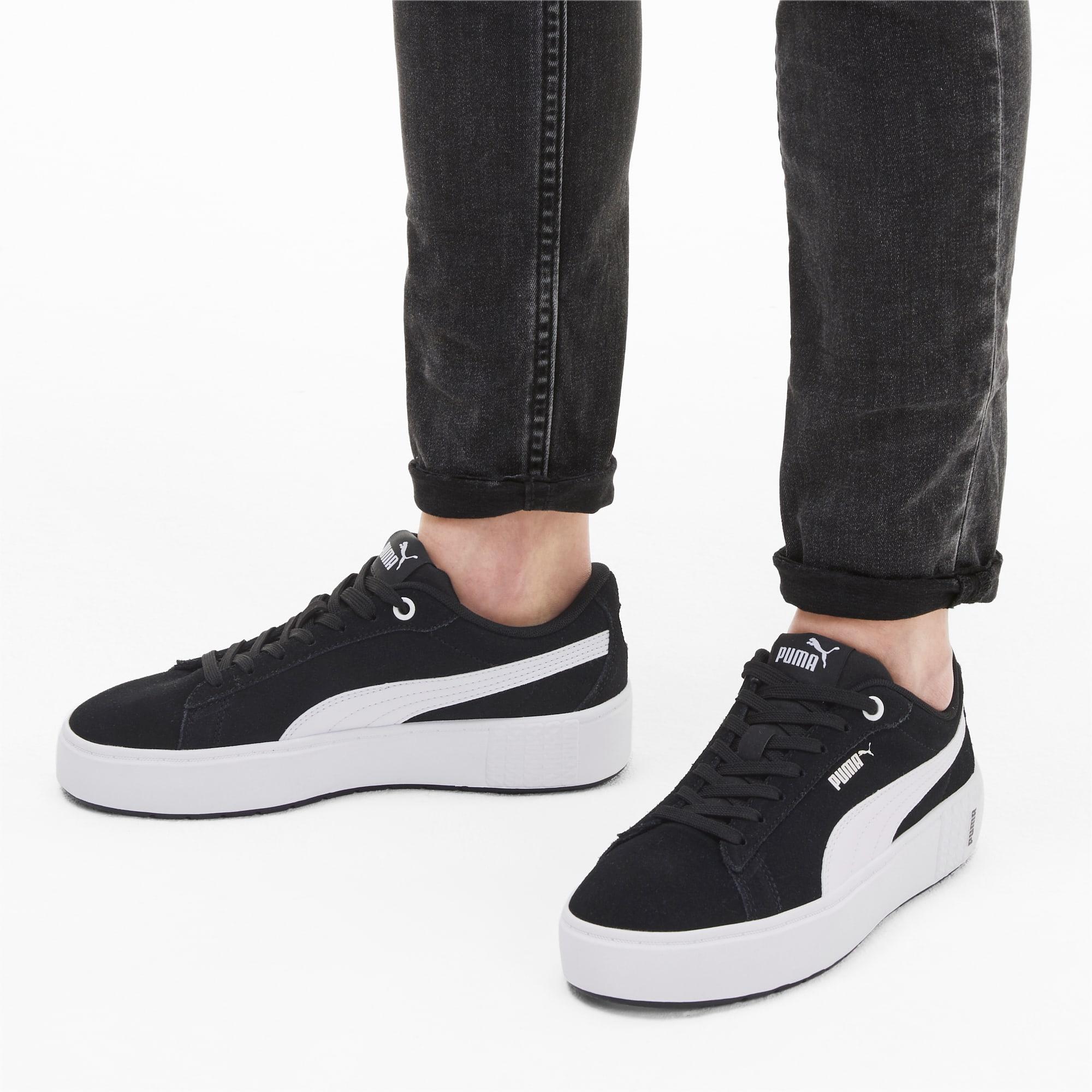 puma smash platform black