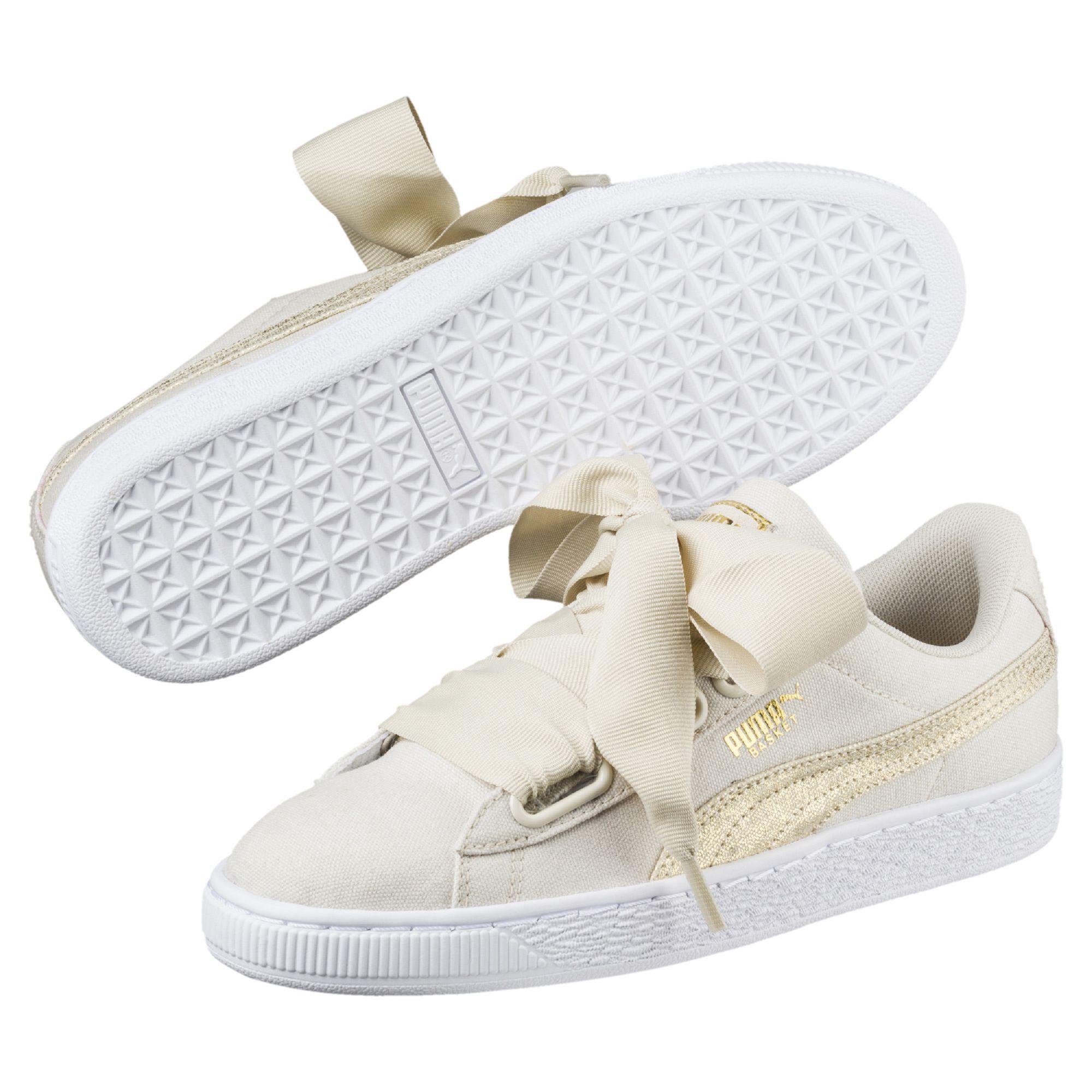 basket heart canvas women's sneakers