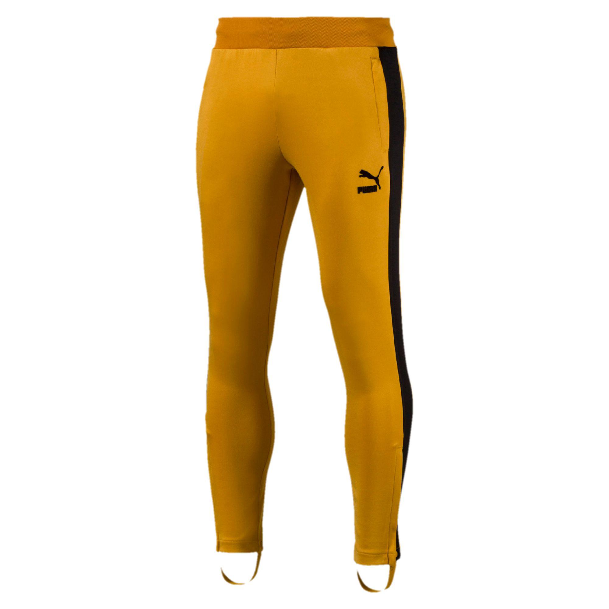 puma yellow sweatpants