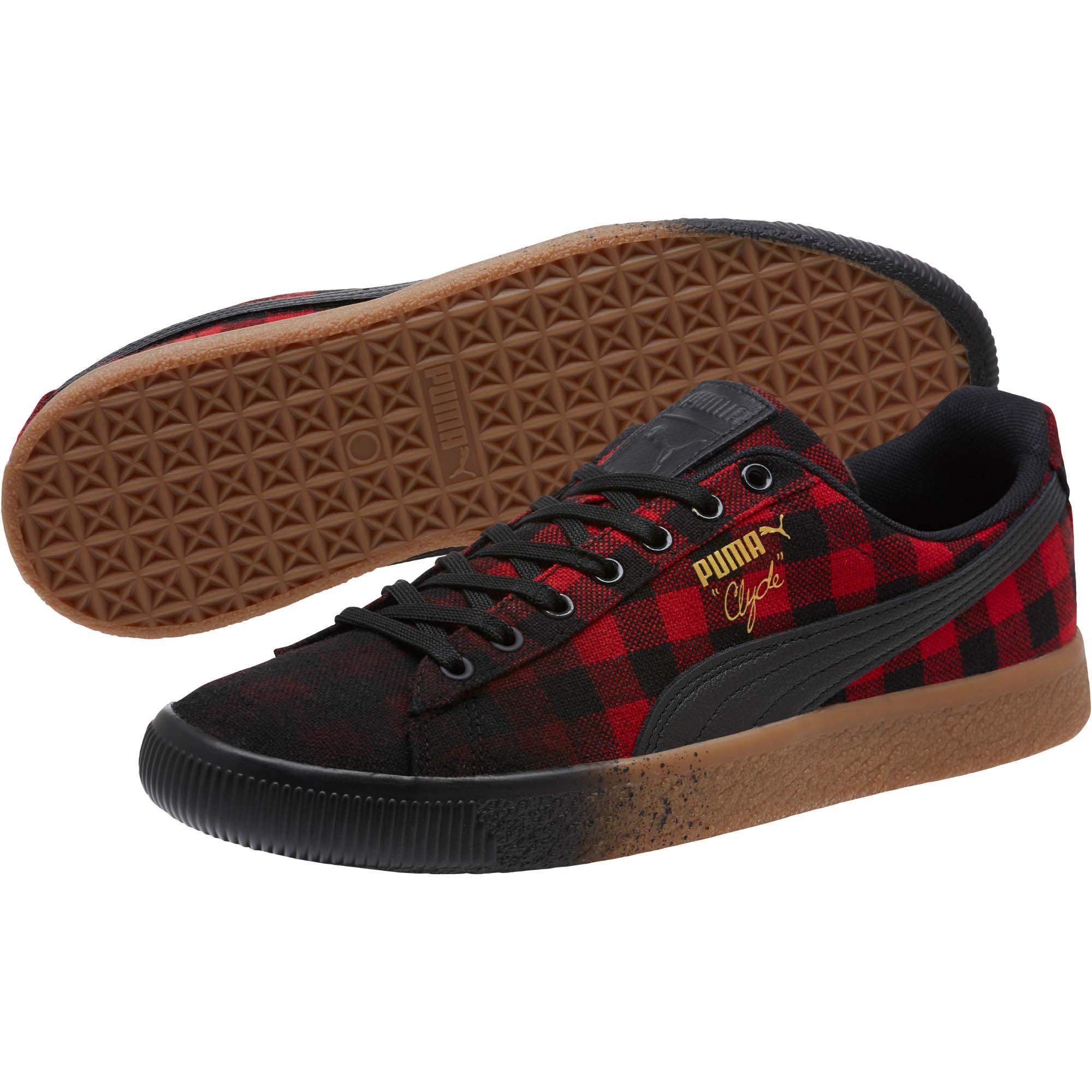 puma clyde buffalo plaid