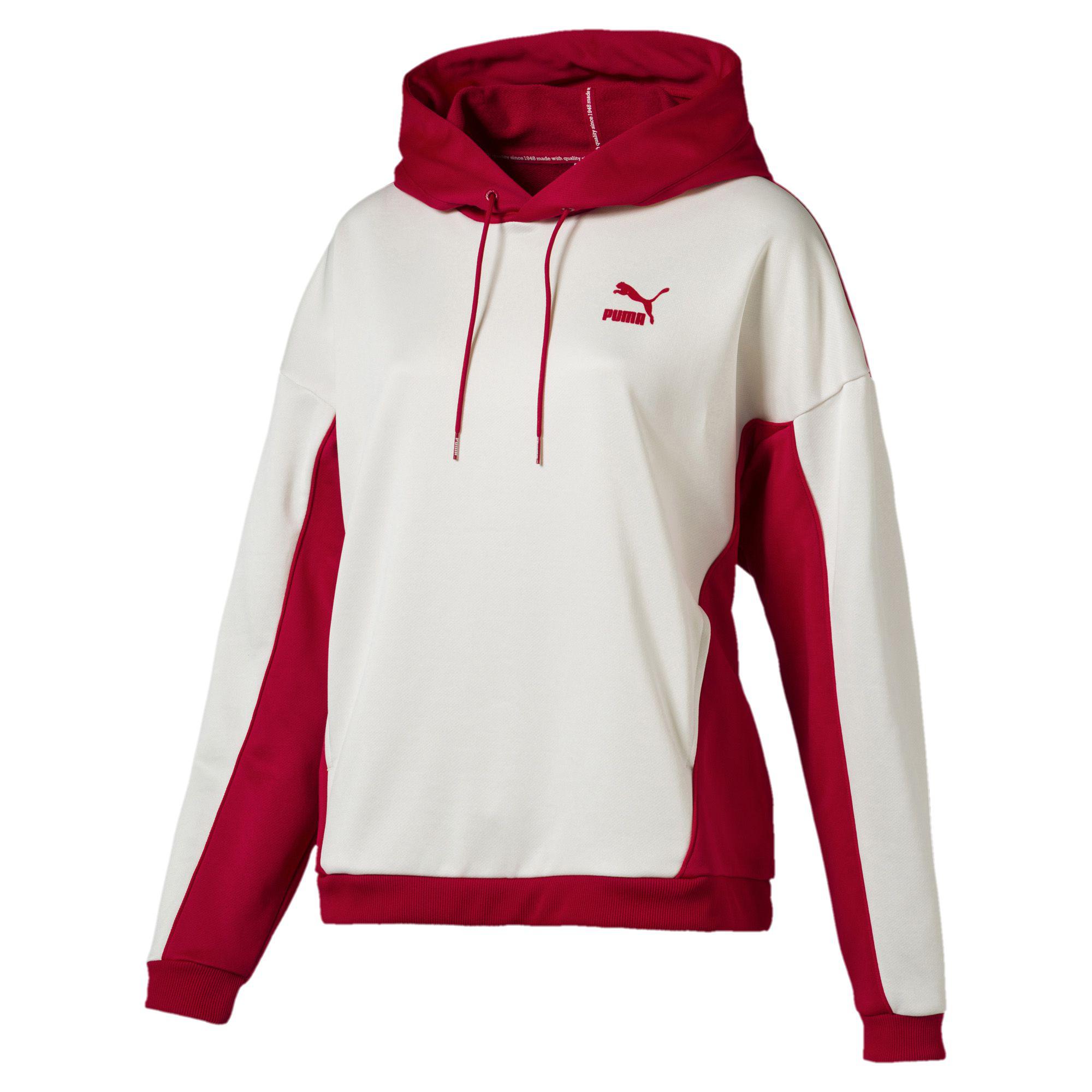 red and white puma hoodie