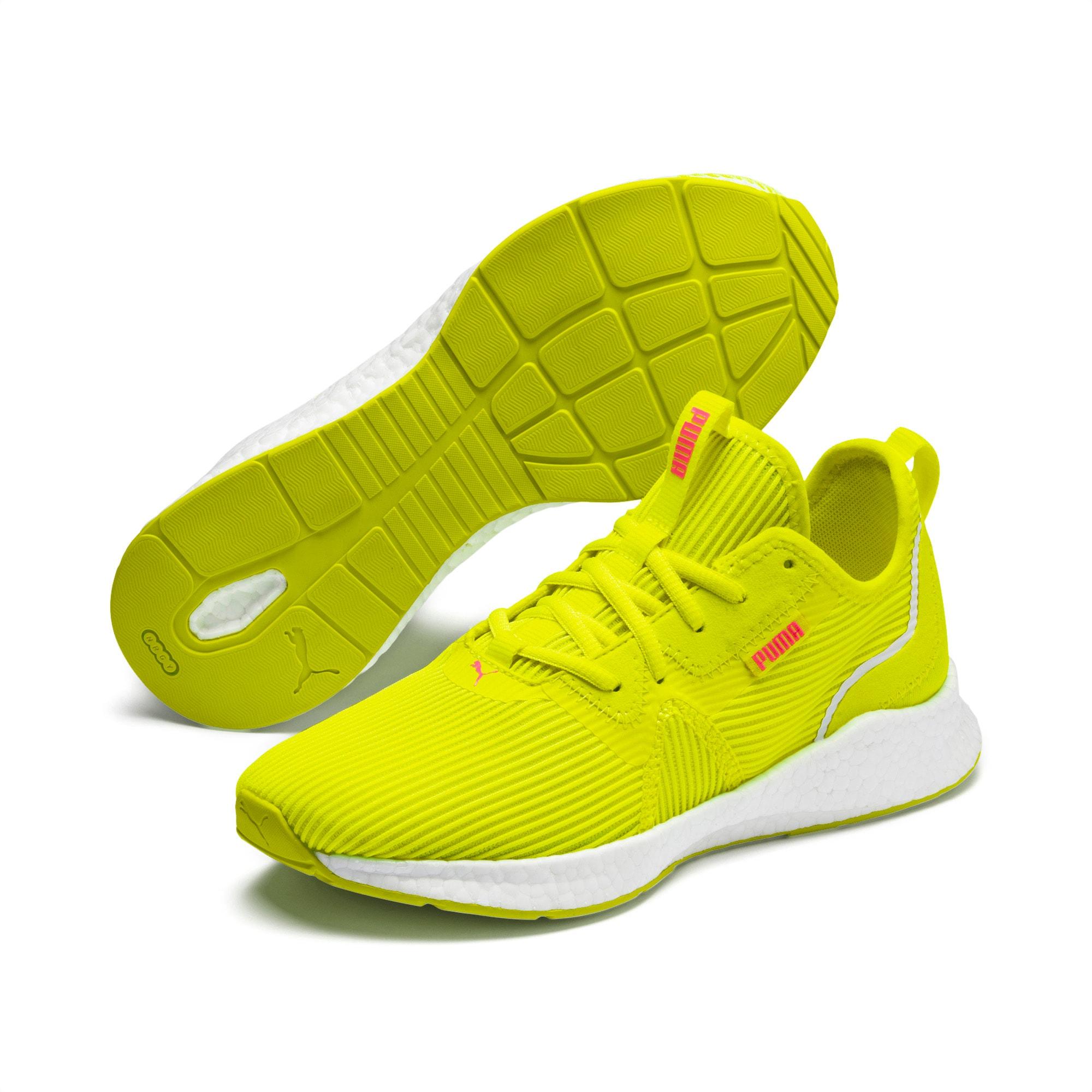 yellow puma running shoes